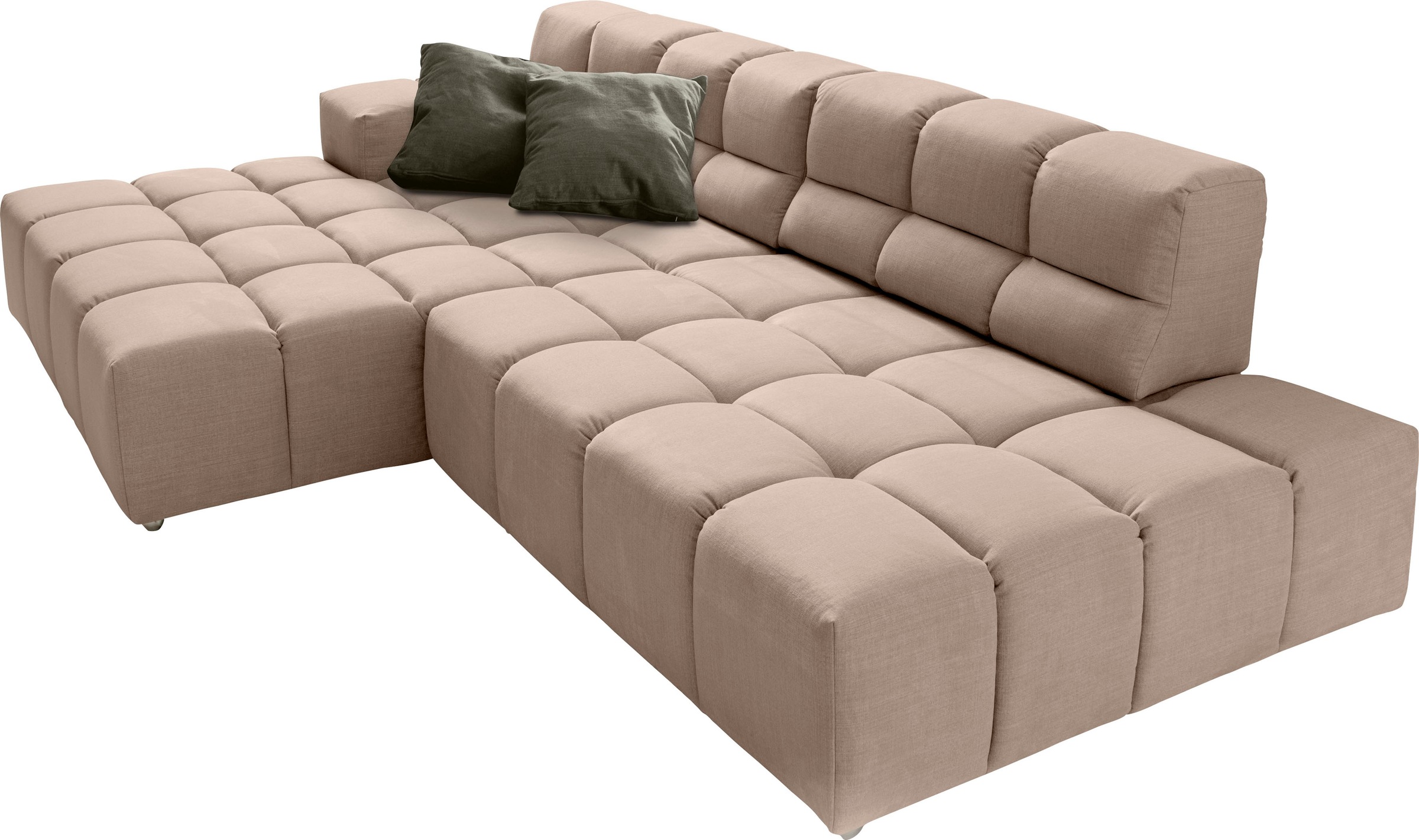 Thumbnail - designwerk Ecksofa "Temple, Designsofa trifft hohen Sitzkomfort, L-Form" mit Sitztiefenverstellung