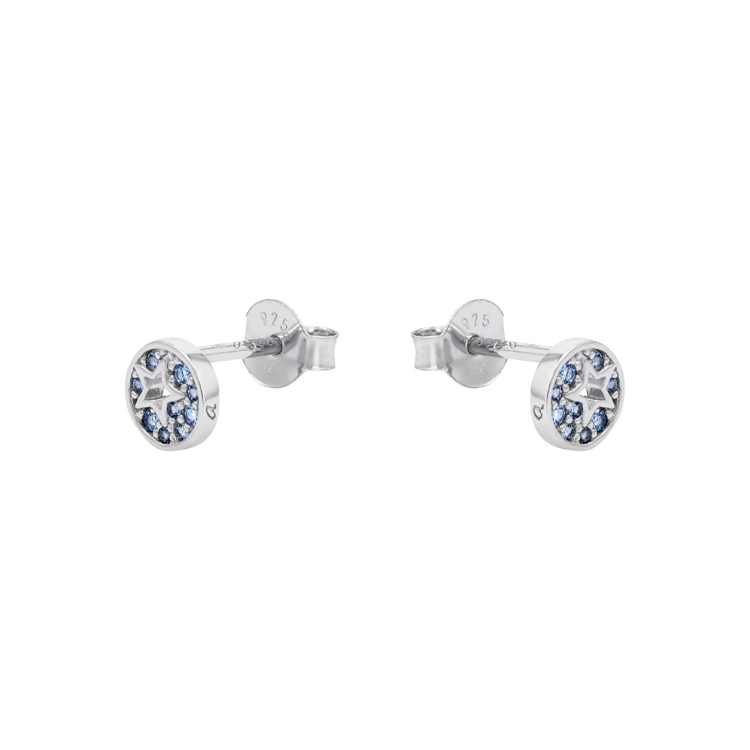 TOM TAILOR Paar Ohrstecker »Schmuck Geschenk Silber 925 Kreis rund Stern« mit Zirkonia (synth.)