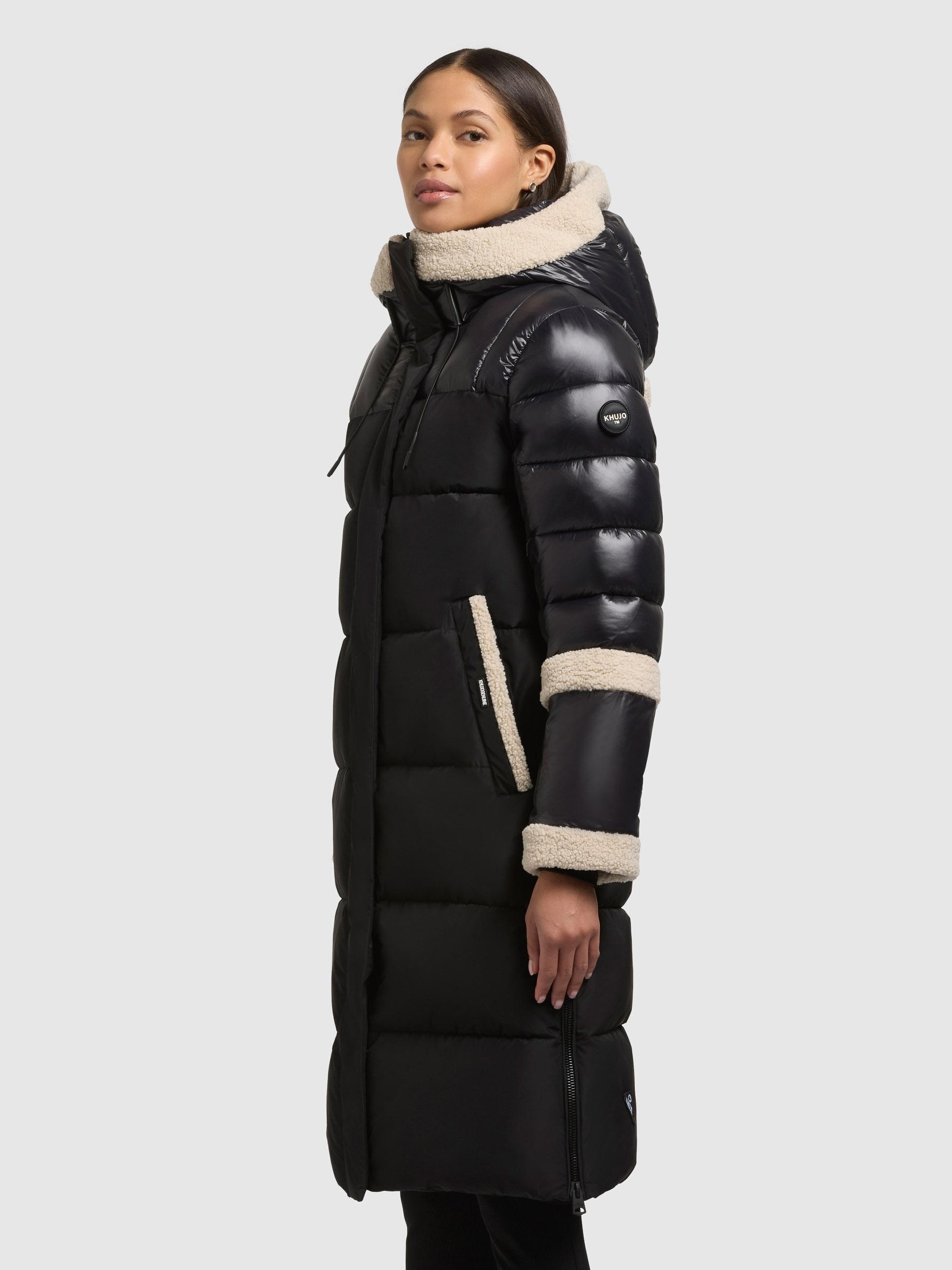 khujo Steppmantel "Desna2" Langer gesteppter Damen Mantel mit zahlreichen F günstig online kaufen