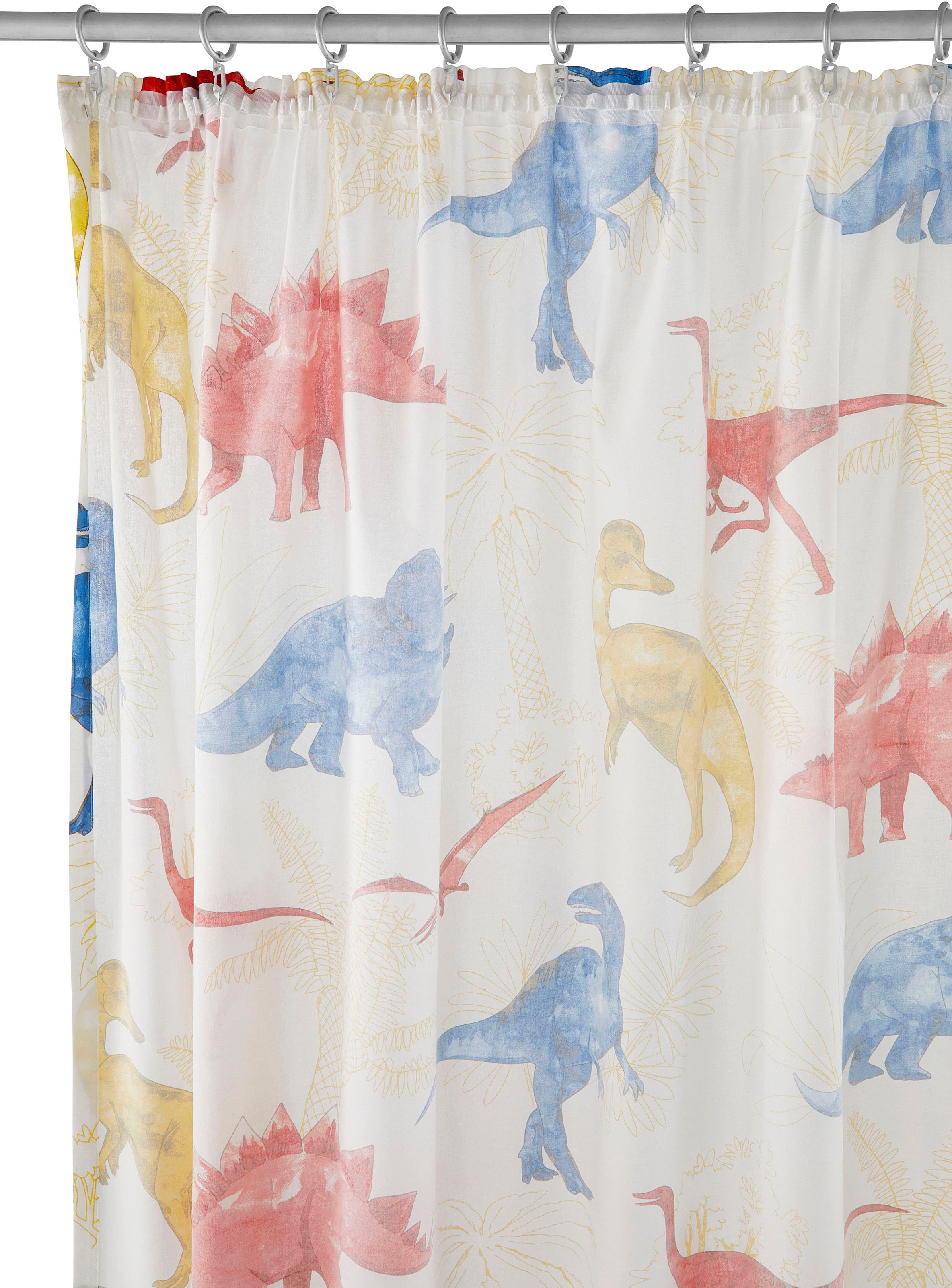 my home Gardine »DINO«, (1 St.), Kindergardine, einseitig mit Dinosauriern bedruckt