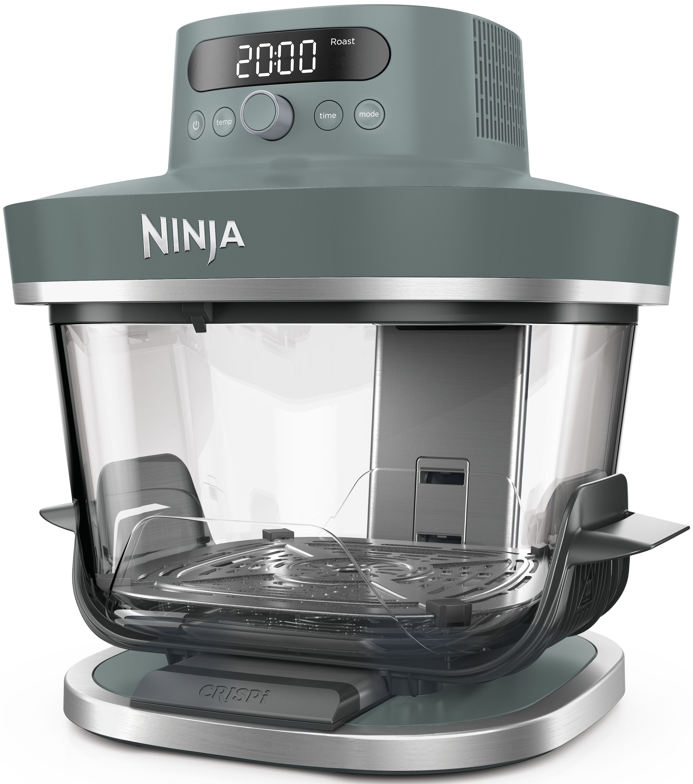 NINJA Heißluftfritteuse "CRISPi PRO 7-in-1 Glas-Air-Fryer - Beige AS101EULG", grau, B:30,5cm H:33,2cm T:29,8cm, Fritteusen, 7 Kochfunktionen, Vorberei