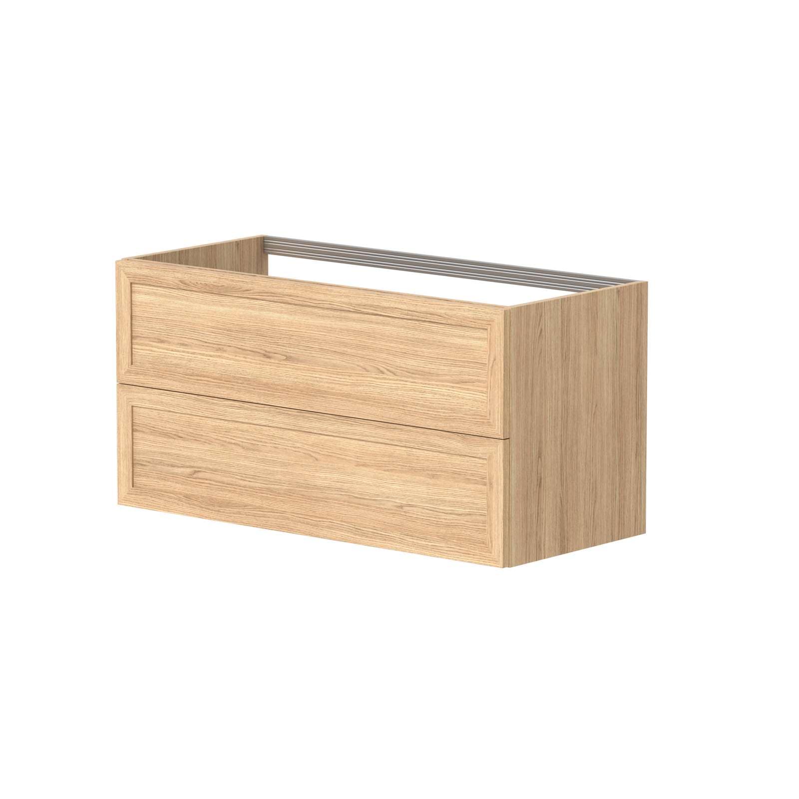 welltime Waschtisch »Rustic«, mit Soft-Close-Funktion, Breite 101,5 cm, Eichenfurnier