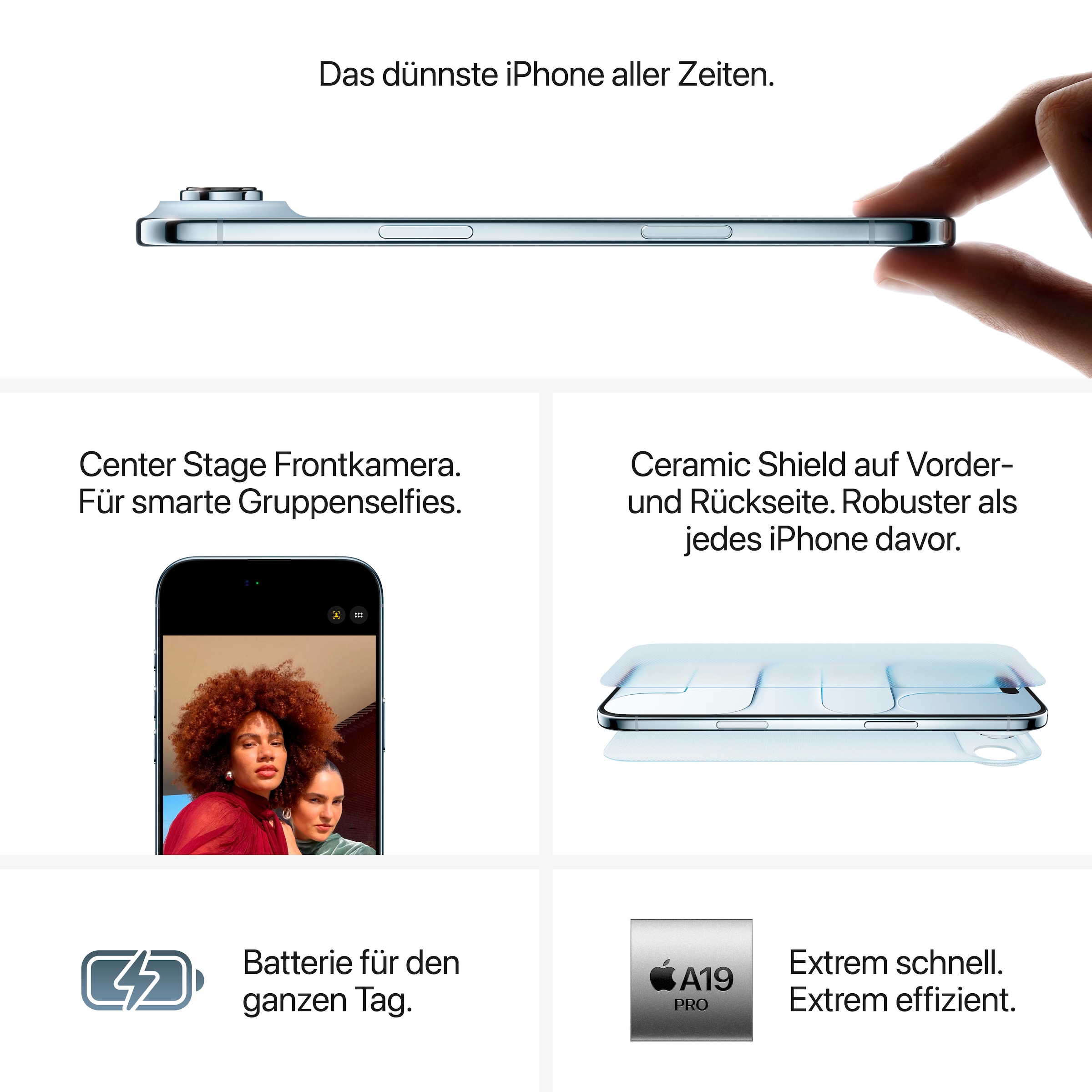 Apple Smartphone »iPhone Air«, cloud white