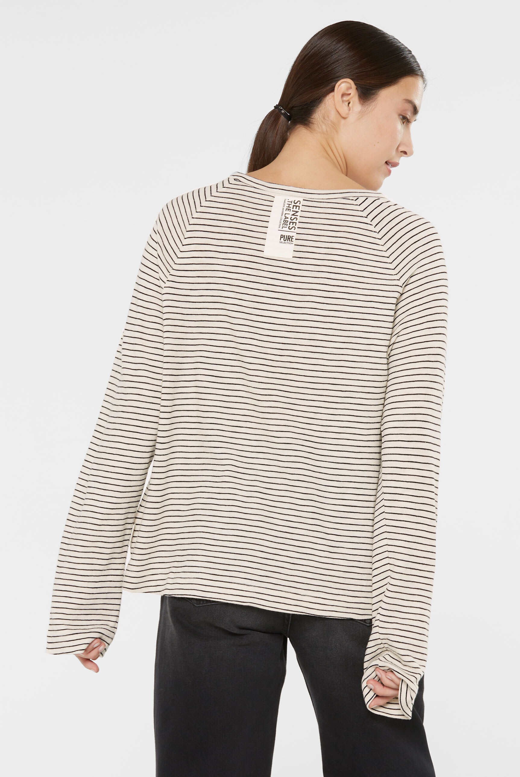 SENSES.THE LABEL Rundhalsshirt, aus Baumwolle