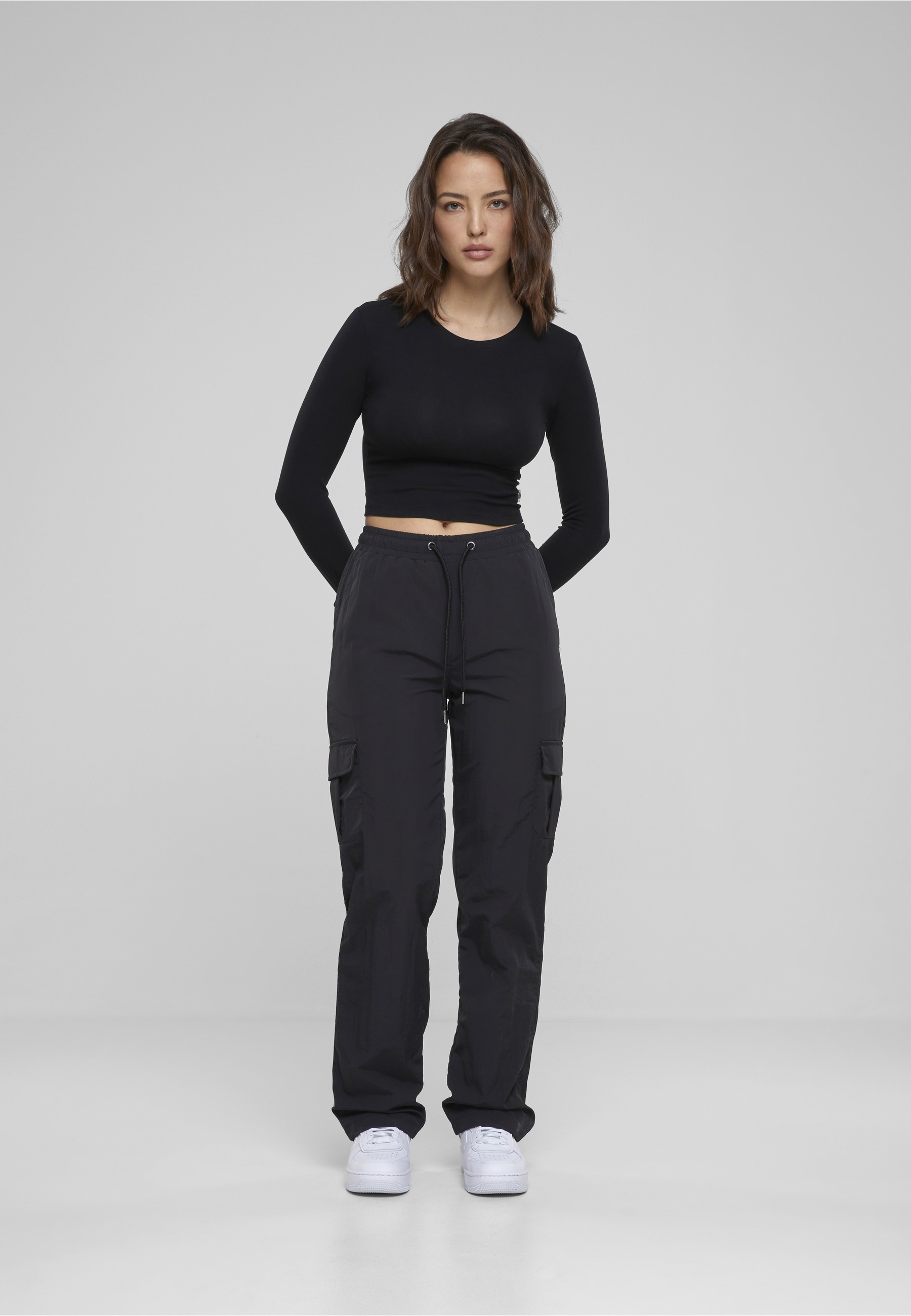 URBAN CLASSICS Cargohose »Urban Classics Damen Ladies Nylon Cargo Pants«