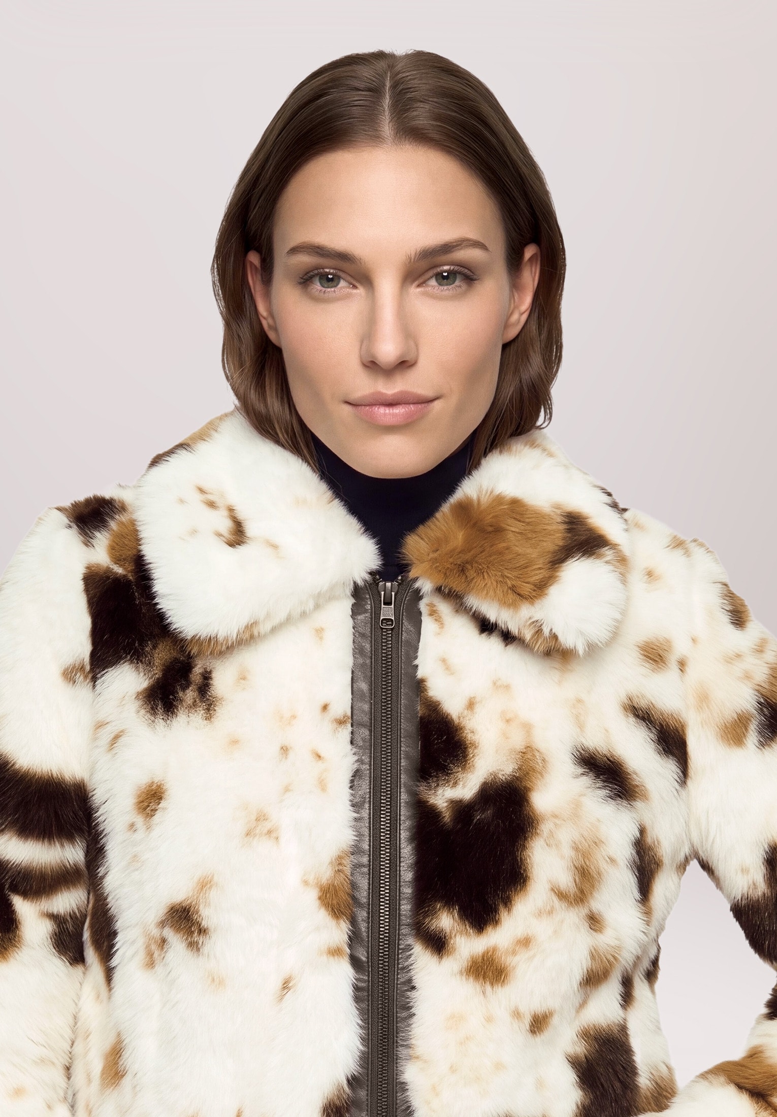 Amber & June Plüschjacke »Damen mit Taschen«