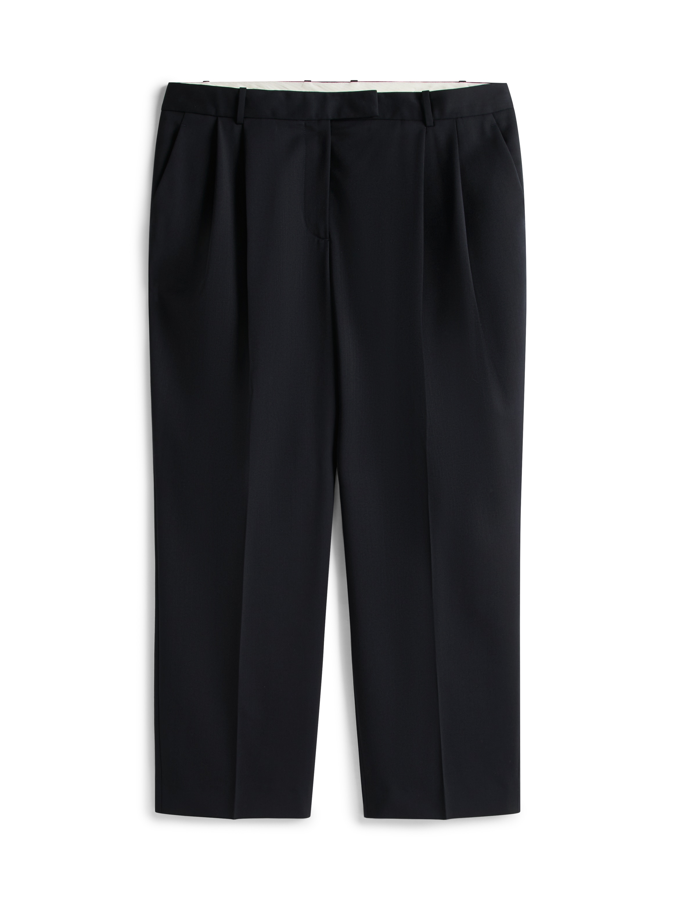 Tommy Hilfiger Curve Stoffhose »CRV TIMELESS WOOL STR PLEAT PANT«  in großen Größen, mit Wolle