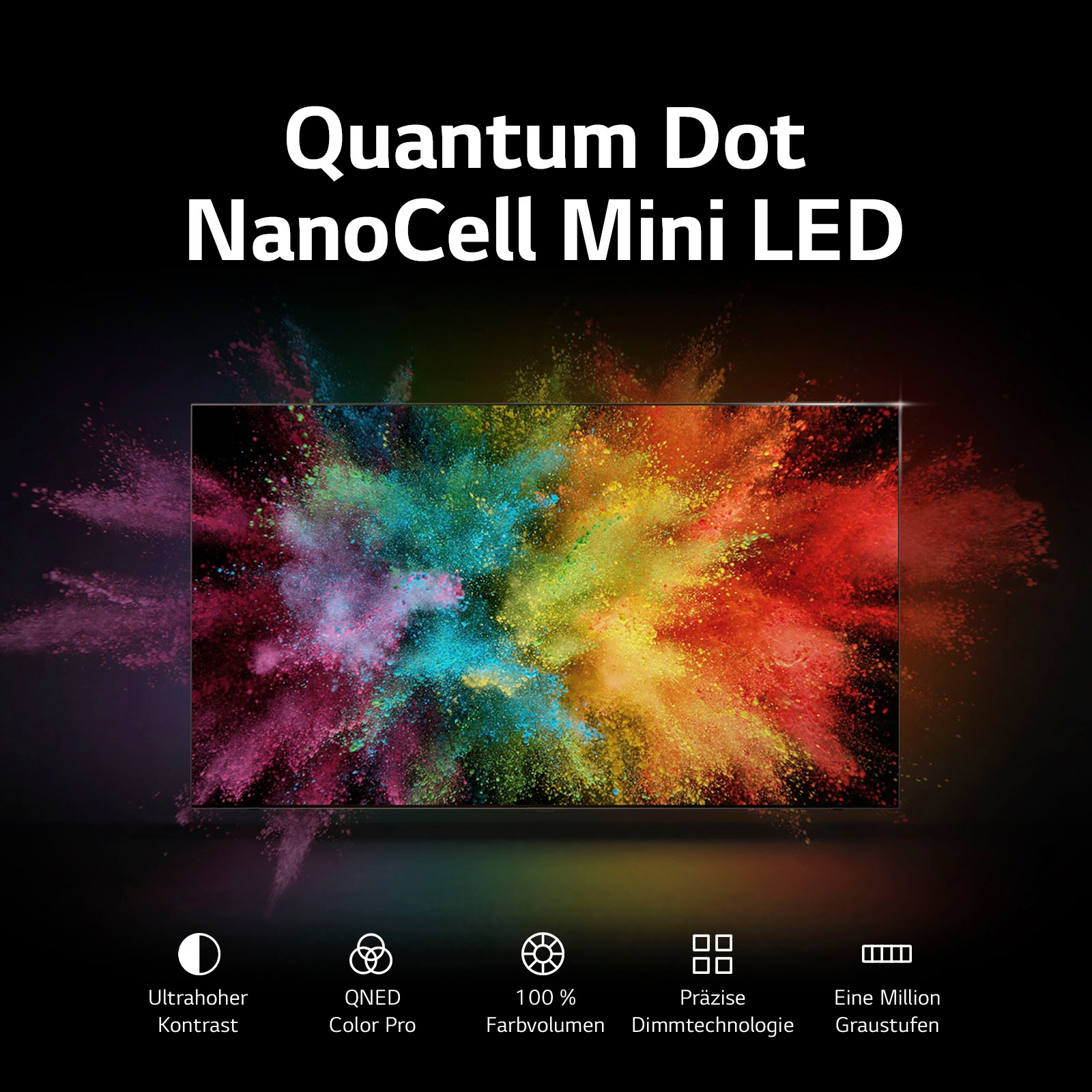 LG QNED-Fernseher »65QNED866RE«, 4K Ultra HD, Smart-TV, QNED MiniLED, bis zu 120Hz, α7 Gen6 4K AI-Prozessor, HDMI 2.1