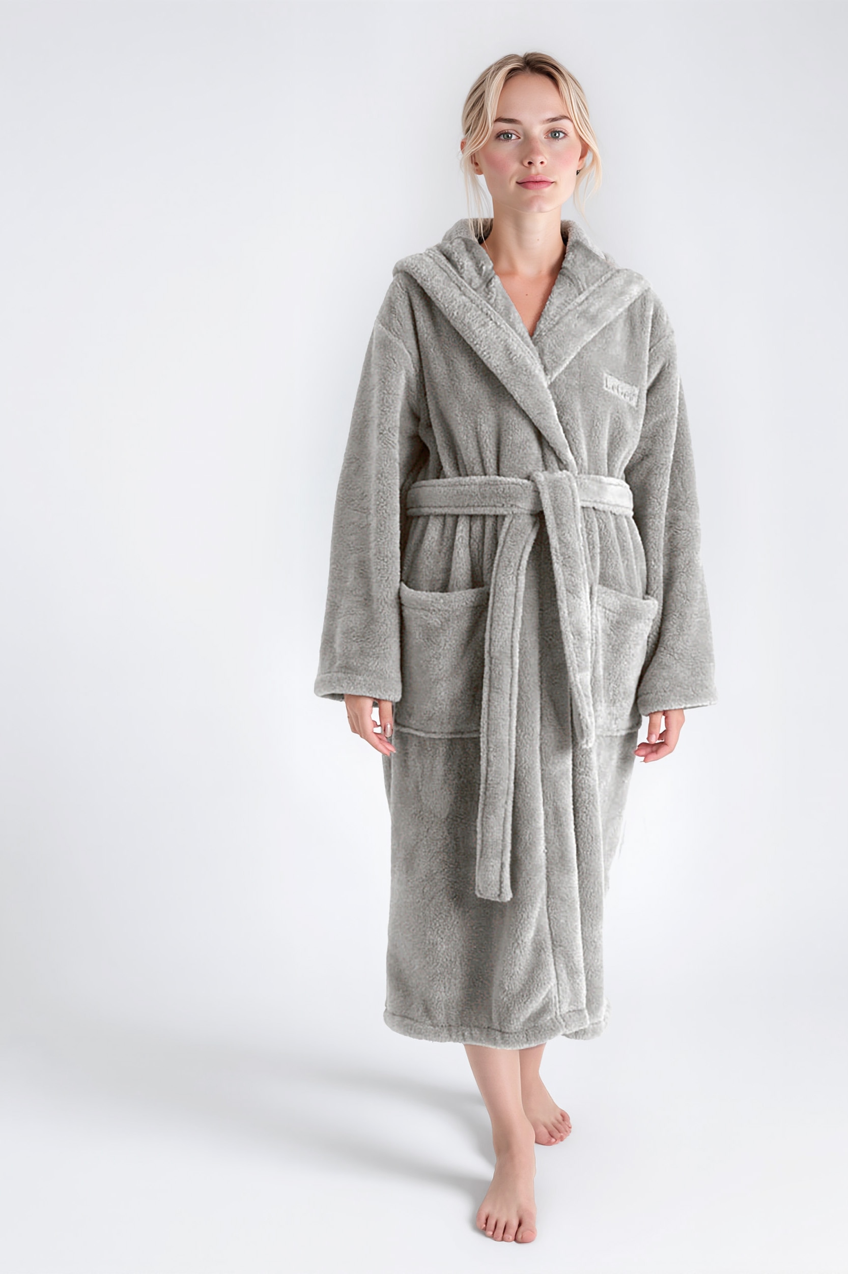 LeGer Home by Lena Gercke Unisex-Bademantel »Lovina, ideal für Sauna & Spa, Hotelbademantel, Morgenmantel«, (1 St.), kuschelig weicher Fleece, für Damen und Herren, XS-3XL