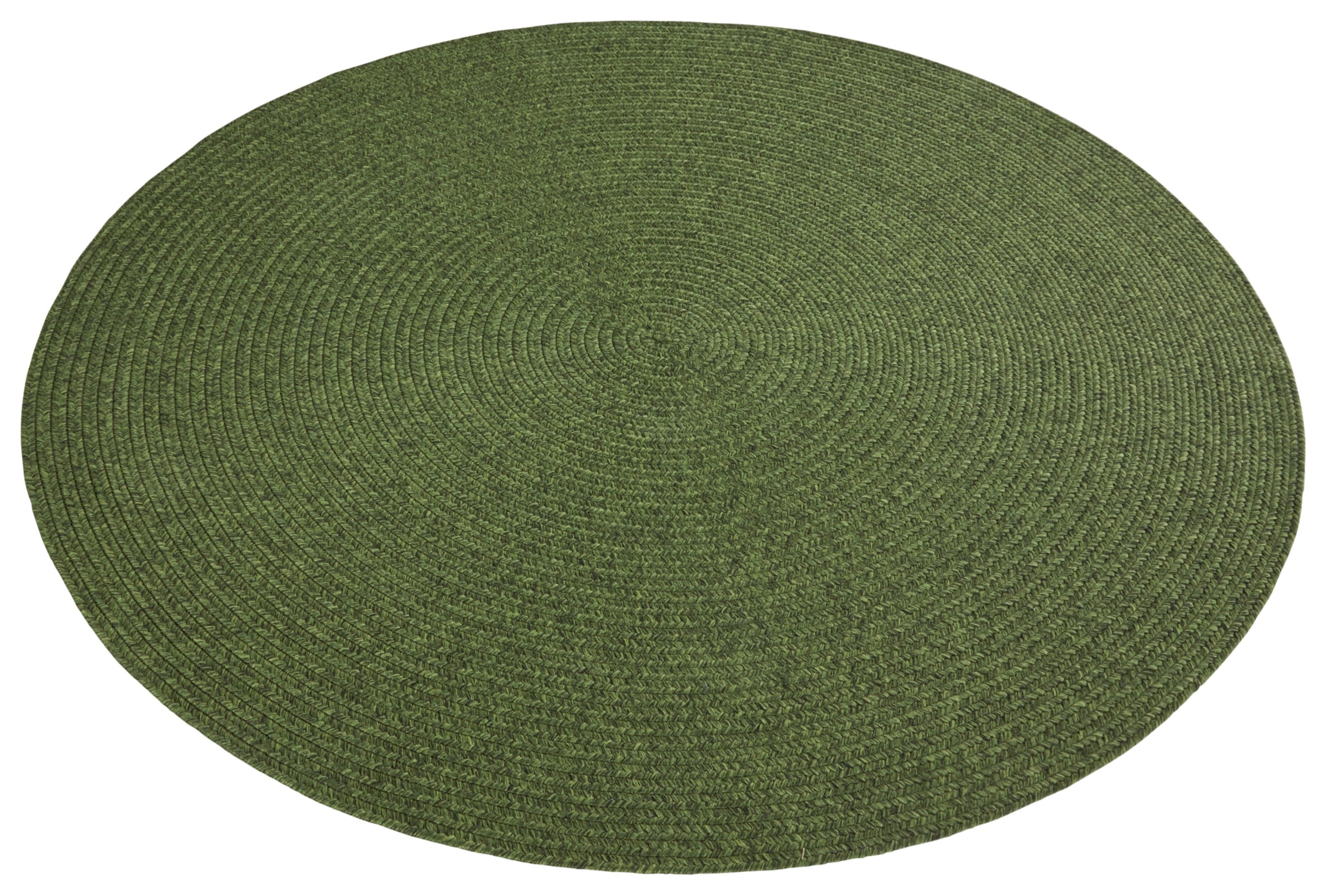 NORTHRUGS Teppich »Trenzado«, rund, 10 mm Höhe, In- & Outdoor, Handmade-Look, Gewebt, Wetterfest, Balkon, Wohnzimmer