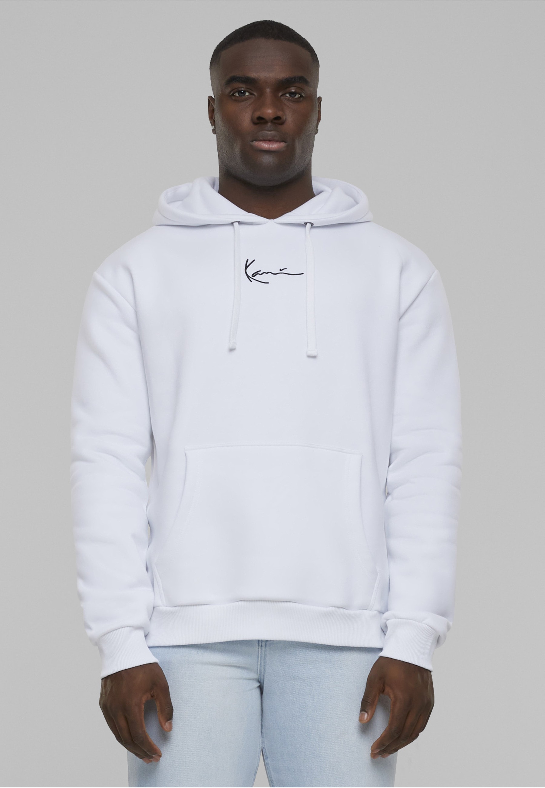 Karl Kani Rundhalspullover »Karl Kani Herren KKMQ12005 SMALL SIGNATURE HOODY WHT« 1 Stk.