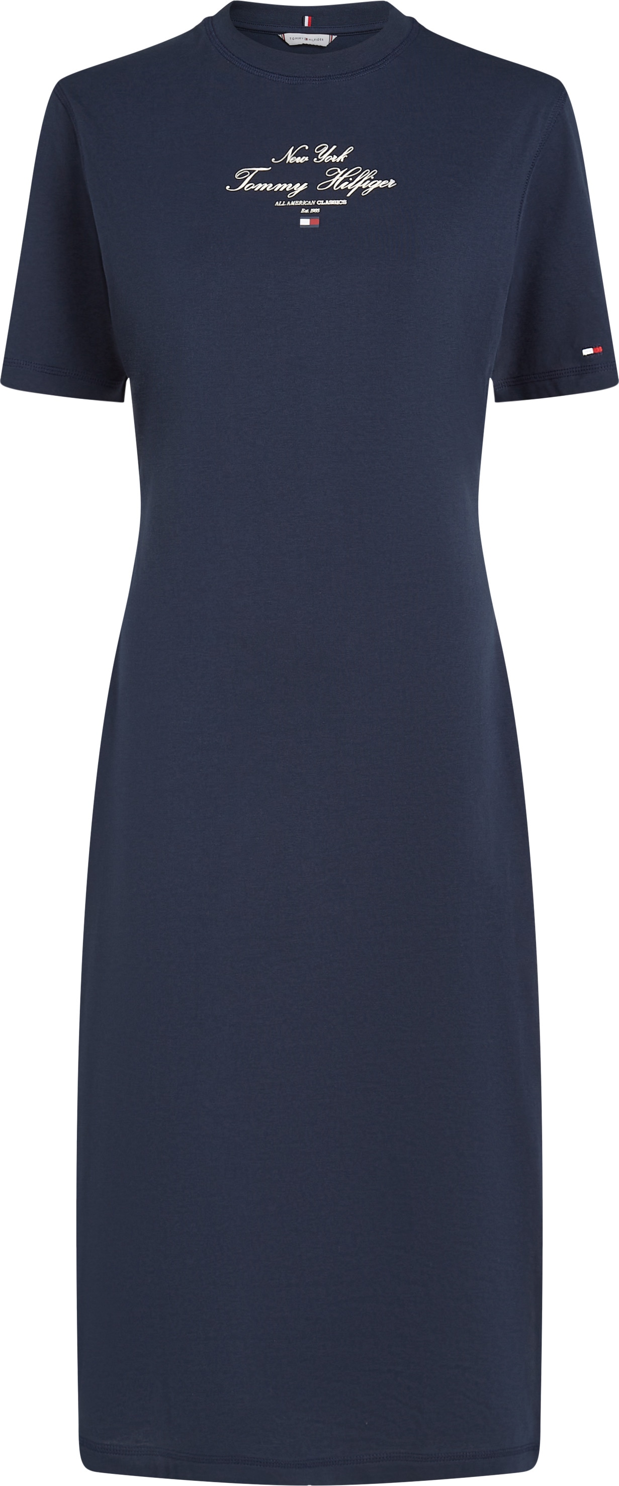 Tommy Hilfiger Shirtkleid »REG SCRIPT TEE DRESS SS«, mit Logoschriftzug
