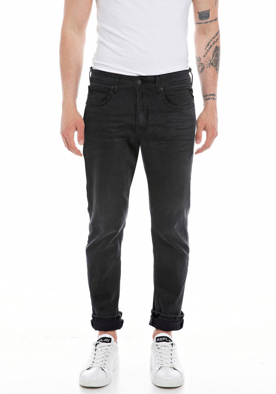 Replay Straight-Jeans "GROVER", in vielen verschiedenen Waschungen, mit Stretch