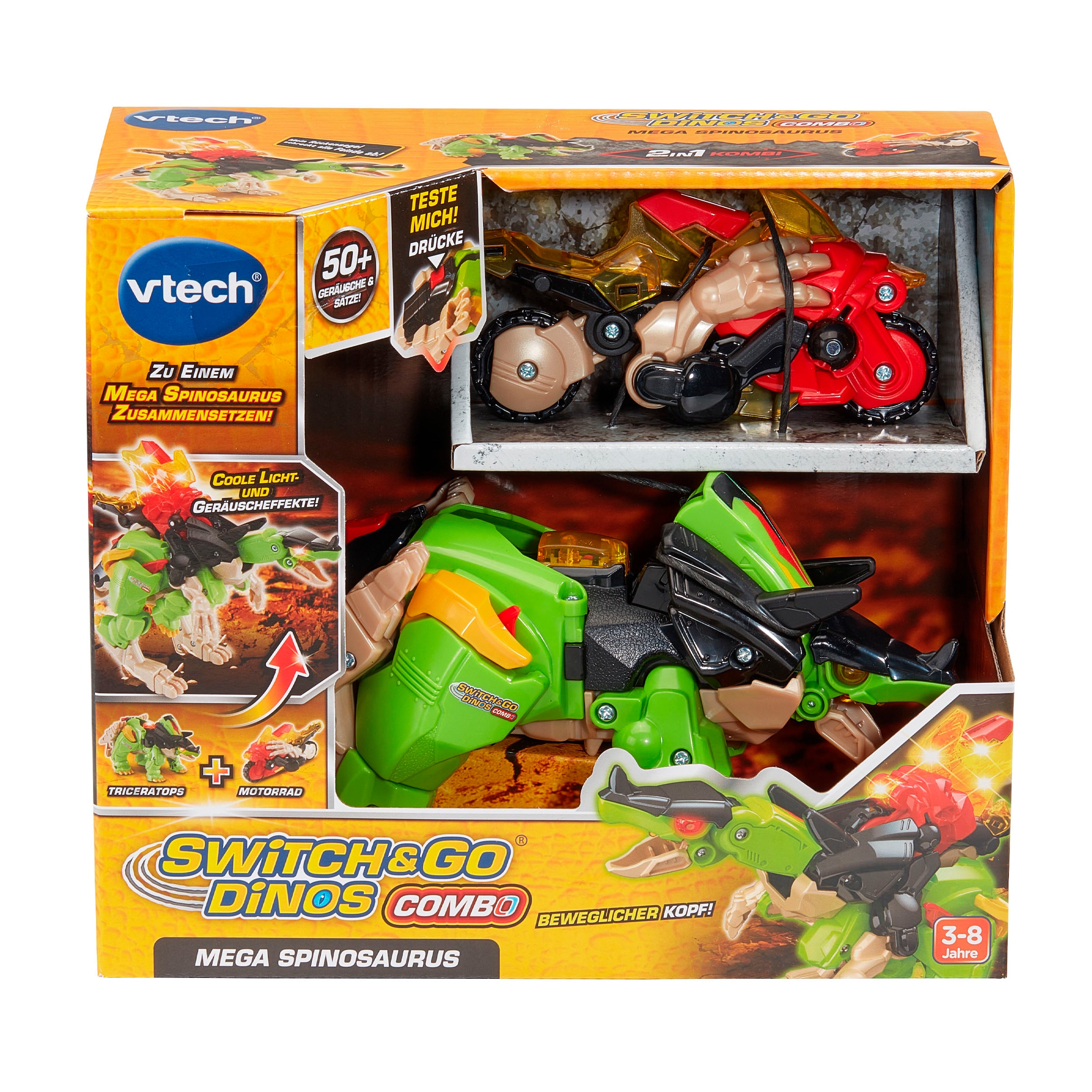 Vtech® Spielfigur »Switch & Go Dinos - Combo Mega Spinosaurus«, mit Licht und Sound