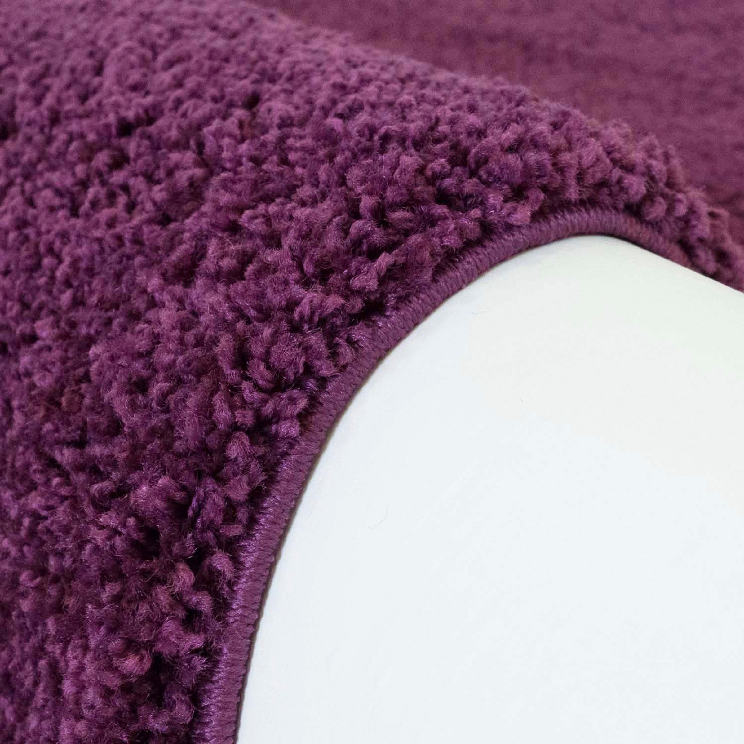 Carpet City Hochflor-Läufer »Shaggi uni 500«, rechteckig, 30 mm Höhe, Shaggy-Teppich, Uni Farben, ideal für Flur & Diele, Langflor, Weich