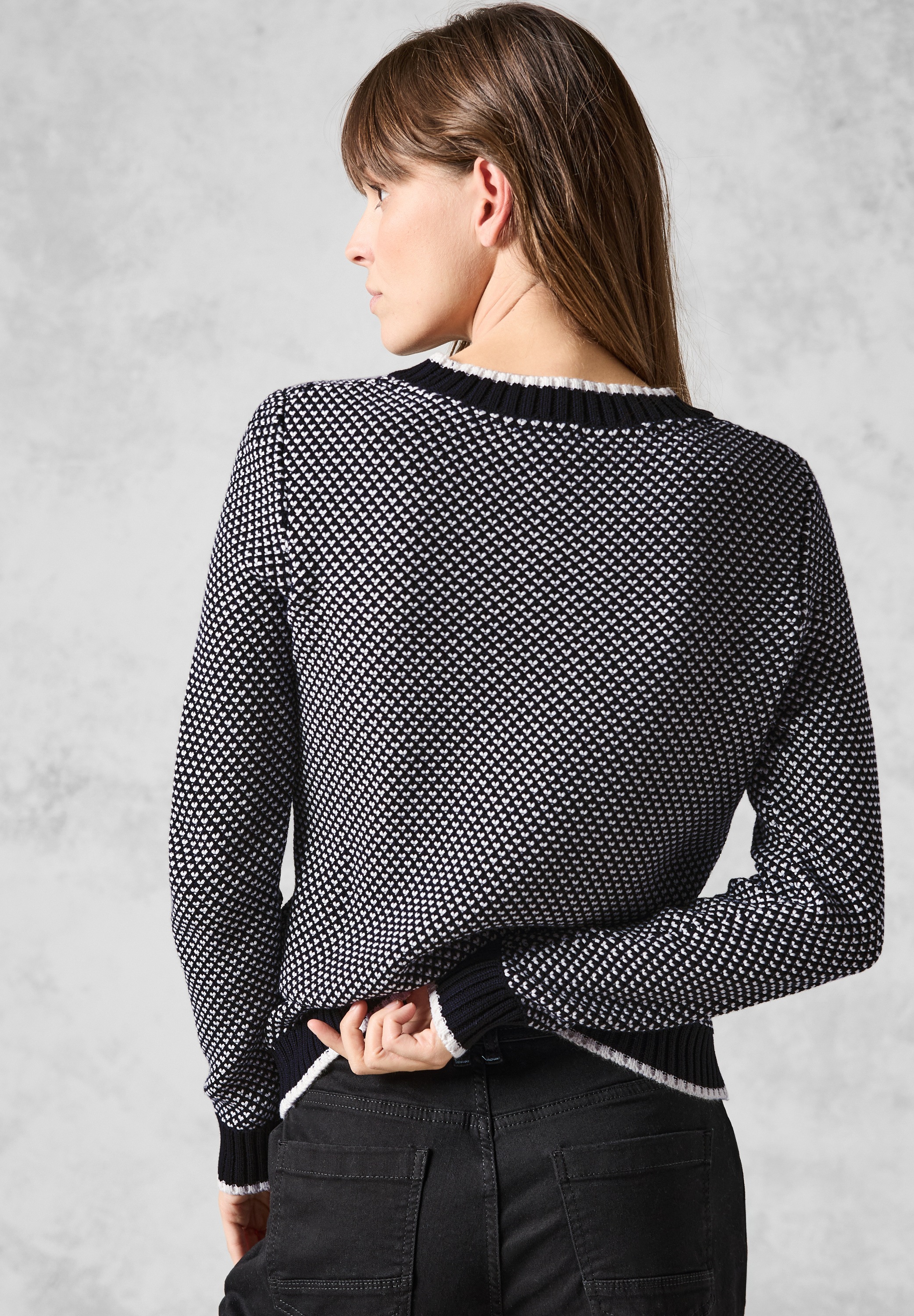 Cecil Strickpullover, aus softem Materialmix