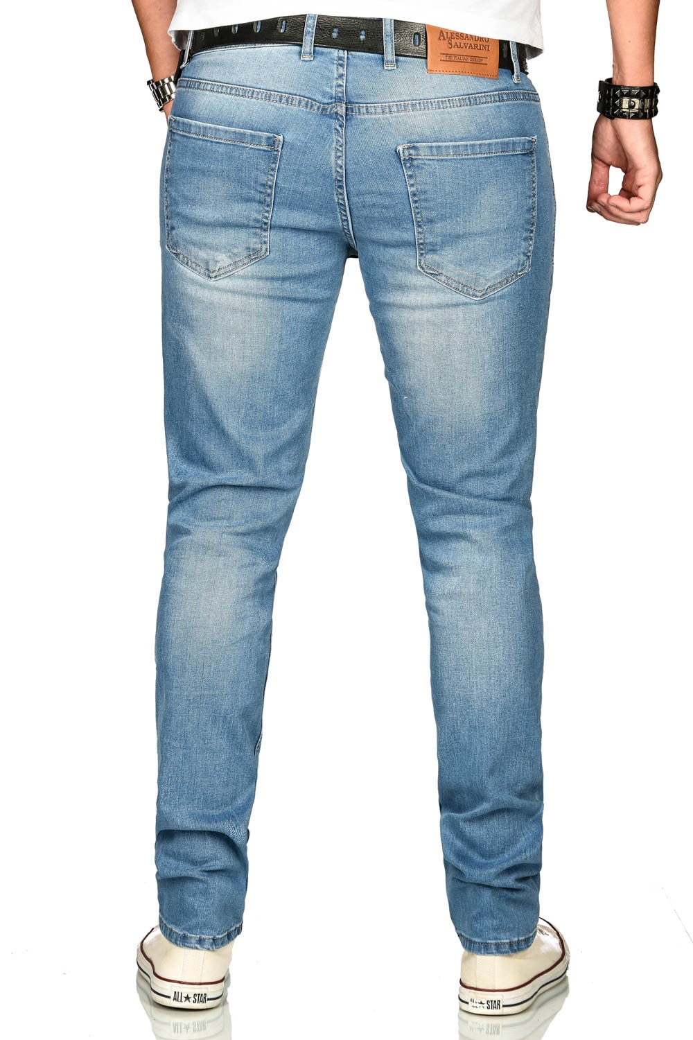 Alessandro Salvarini Stretch-Jeans »ASAngelo«, Angenehme Passform durch vorhandenen Elasthan Anteil