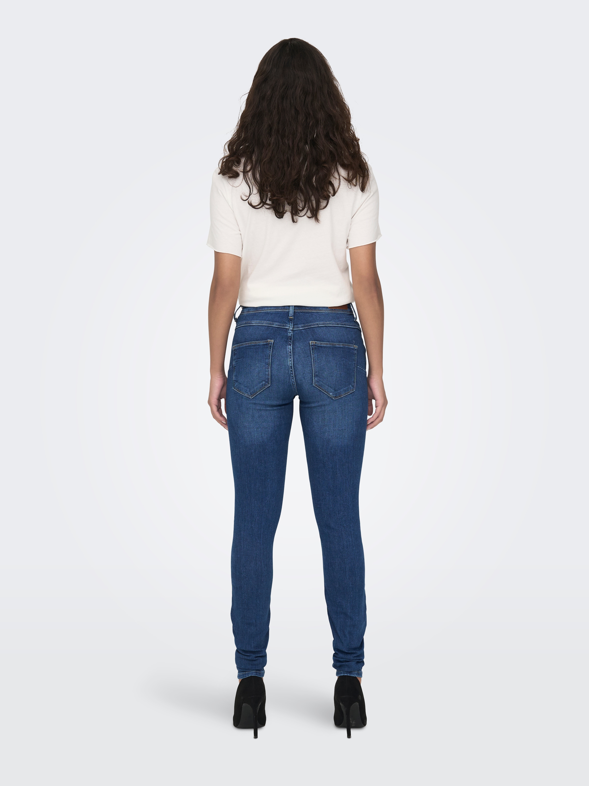 ONLY Skinny-fit-Jeans »ONLBLUSH MID WAIST DB STICHT DNM«