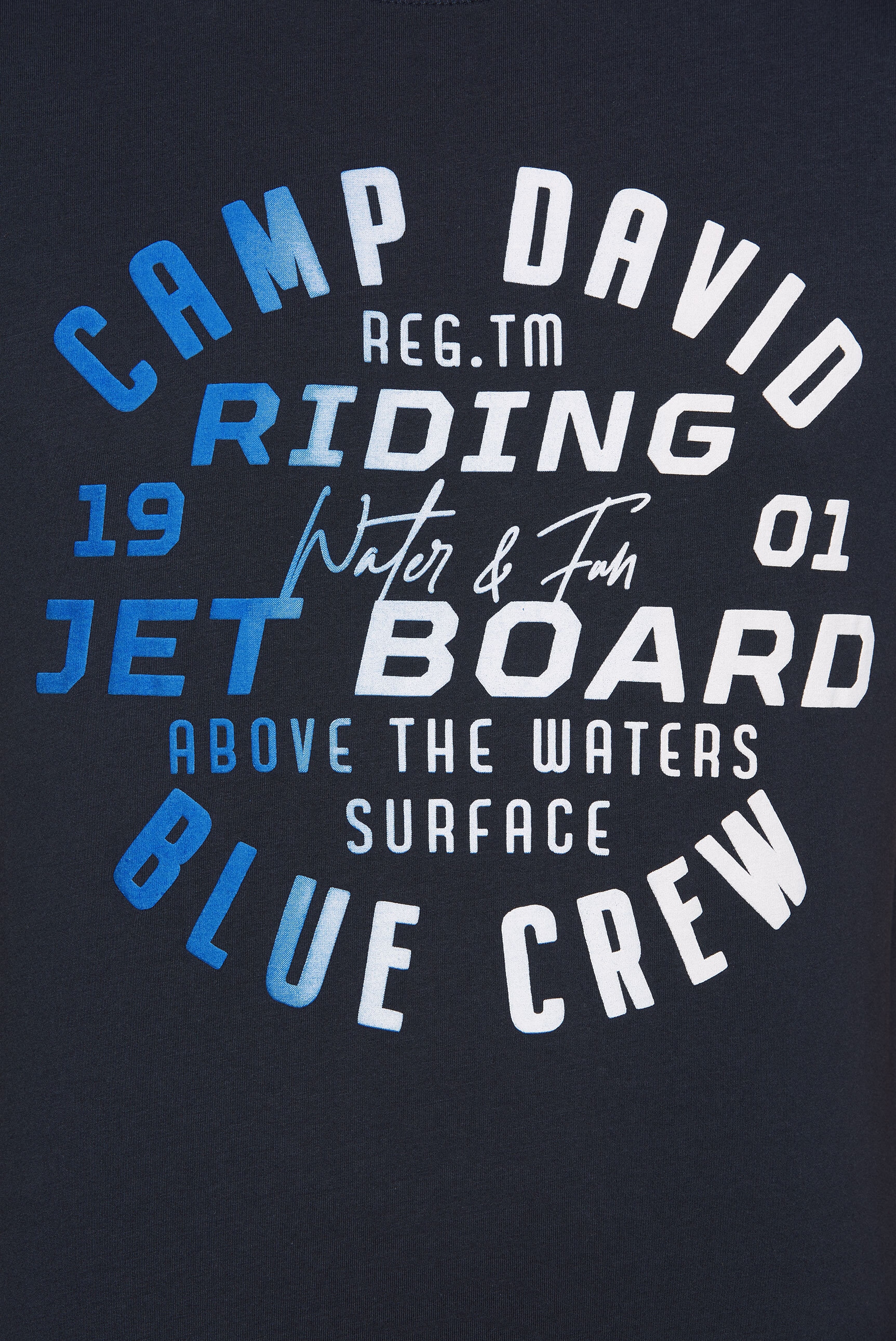 CAMP DAVID Rundhalsshirt, aus Baumwolle