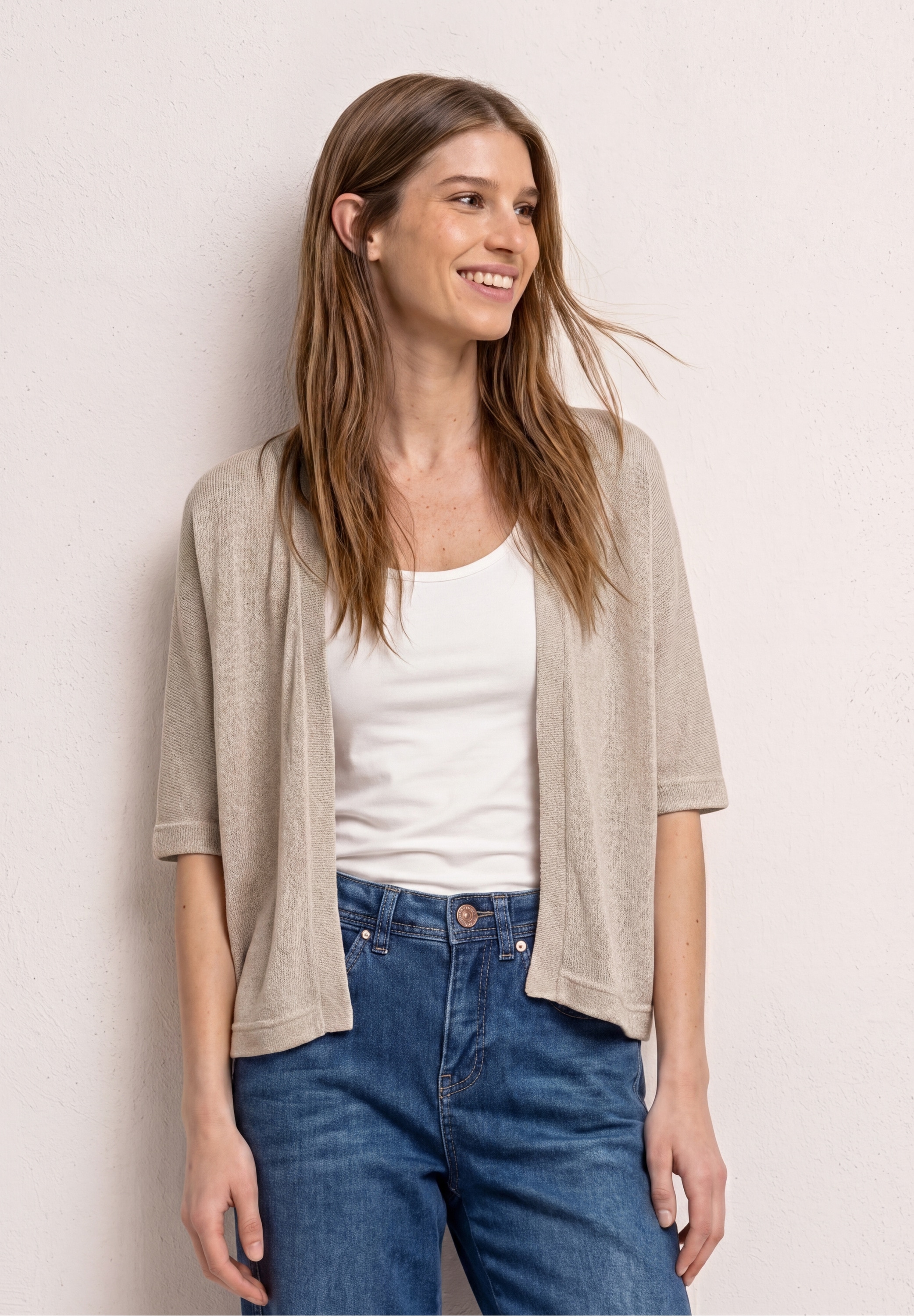 STREET ONE Strickjacke in Unifarbe