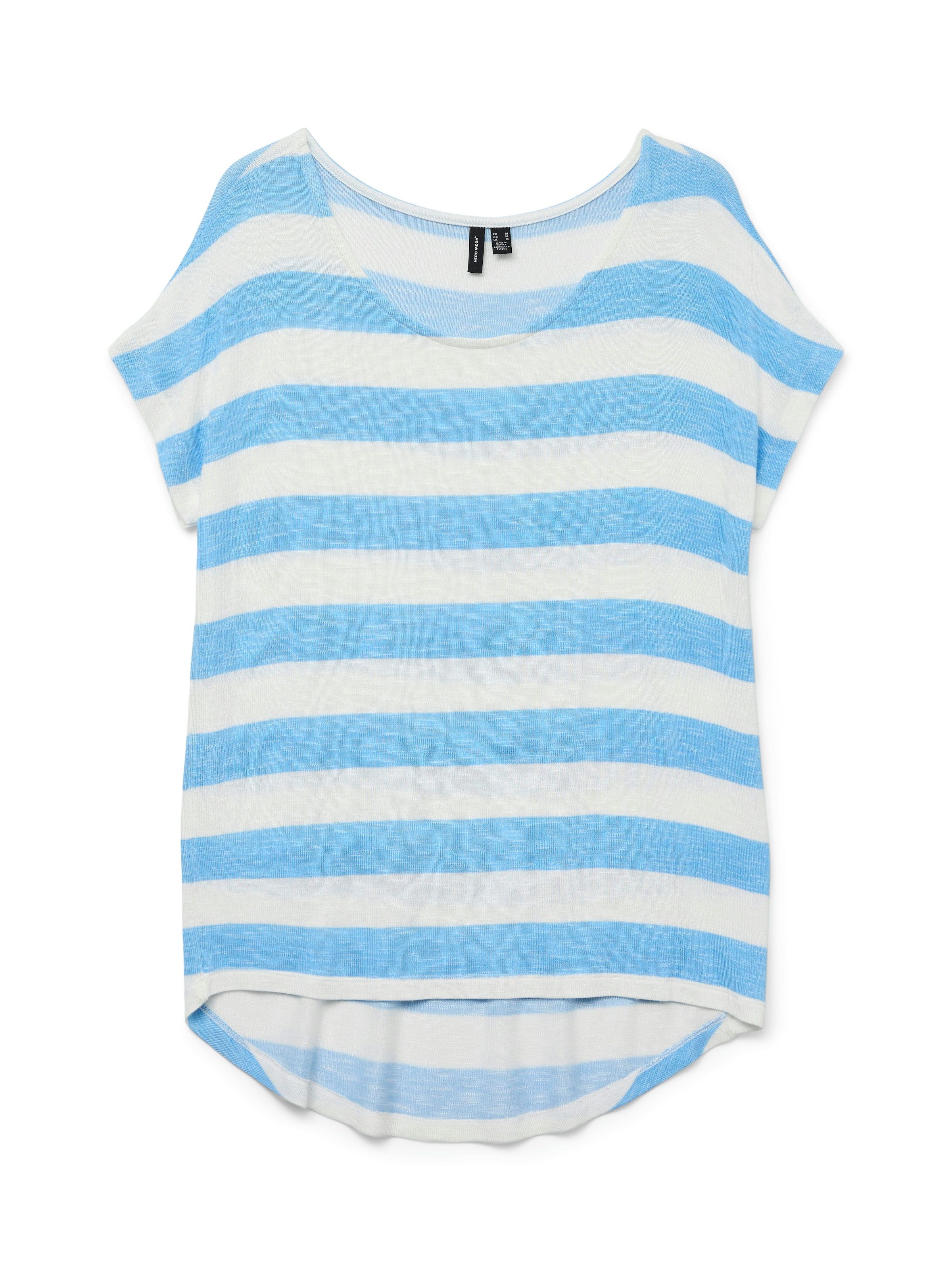 Vero Moda Kurzarmshirt "VMWIDE STRIPE SL TOP GA JRS NOOS" Viskosemischung günstig online kaufen