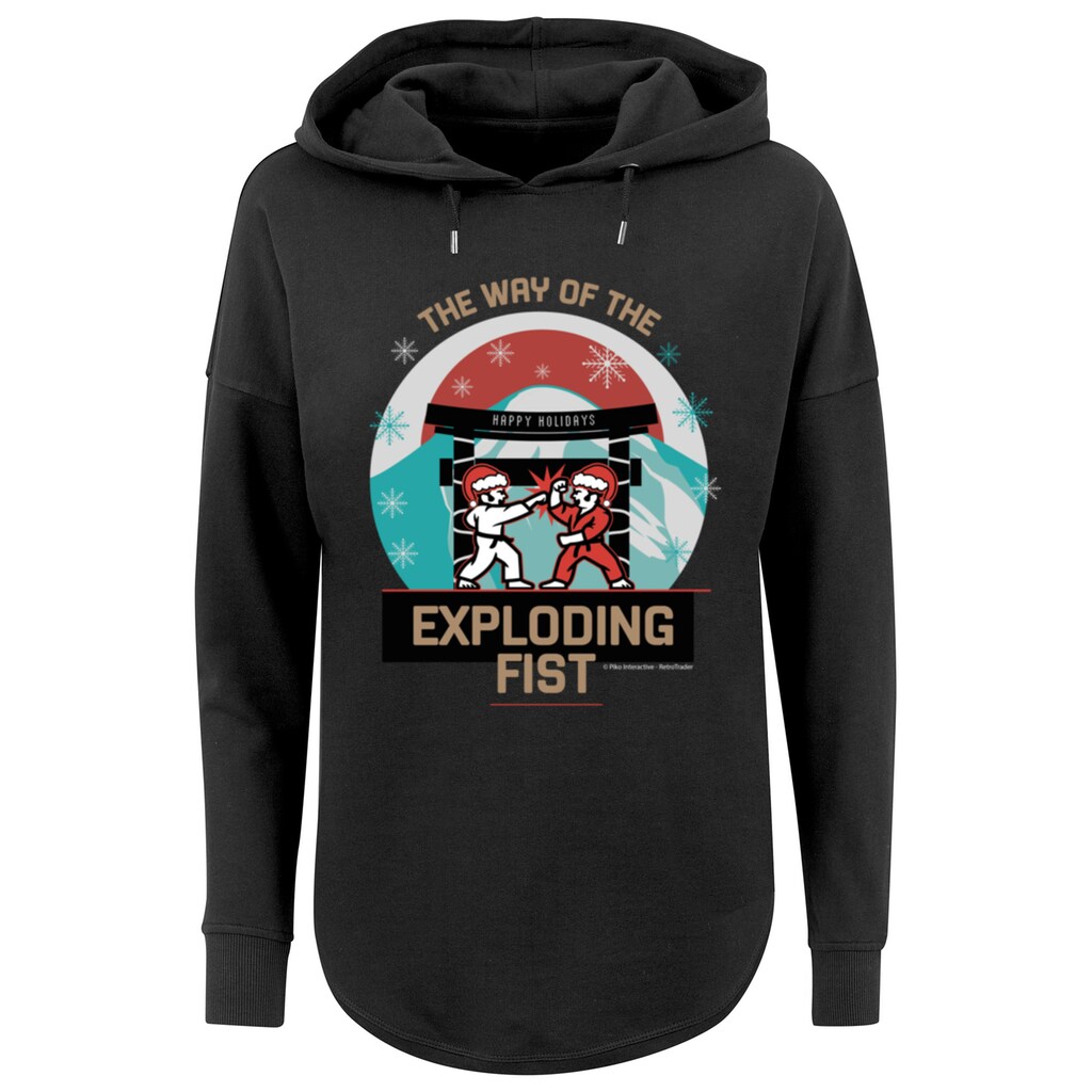 F4NT4STIC Kapuzenpullover »Way of the Exploding Fist Christmas Design«