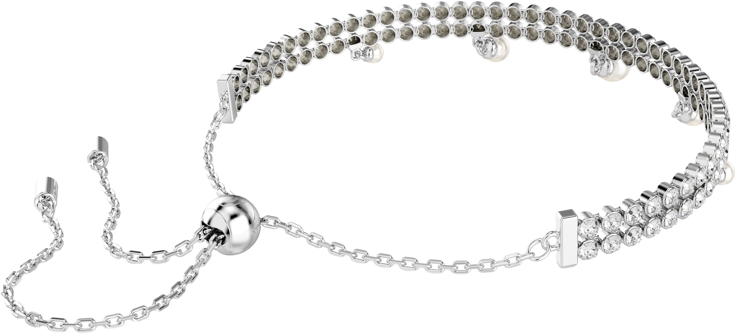 Swarovski Armband »Schmuck Geschenk Ariana Grande Armkette, 5720870«, mit Swarovski® Kristall - mit Swarovski® Perle