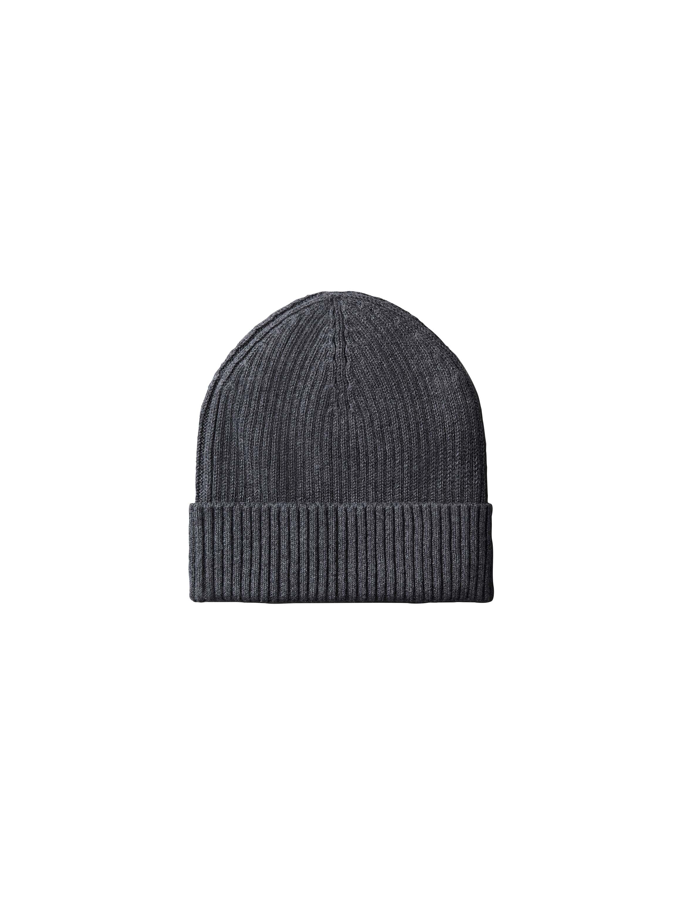 Calvin Klein Strickmütze »PATCH CHUNKY RIB COTTON BEANIE« mit Markenlogo