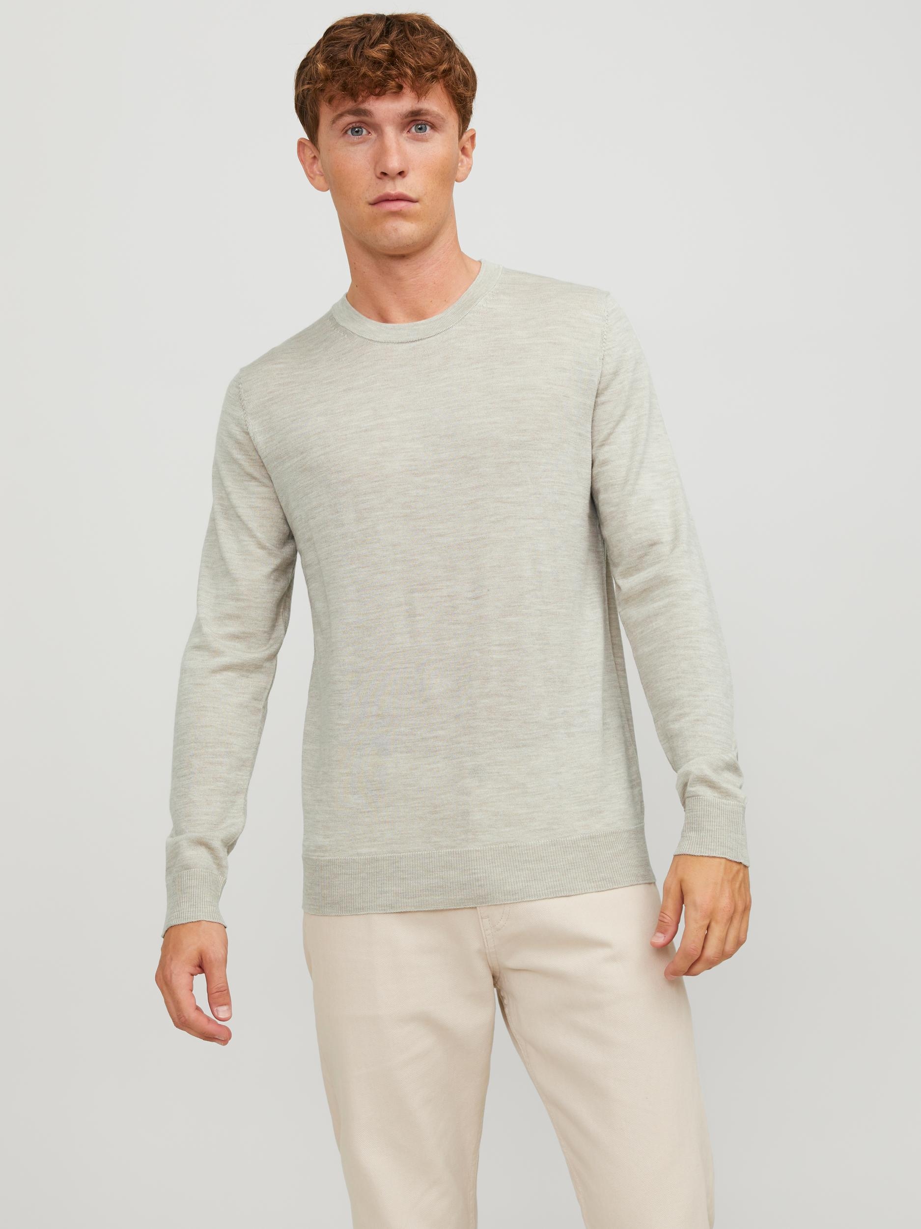 Rundhalspullover »JPRBLAMARK MERINO KNIT CREW NECK LN«