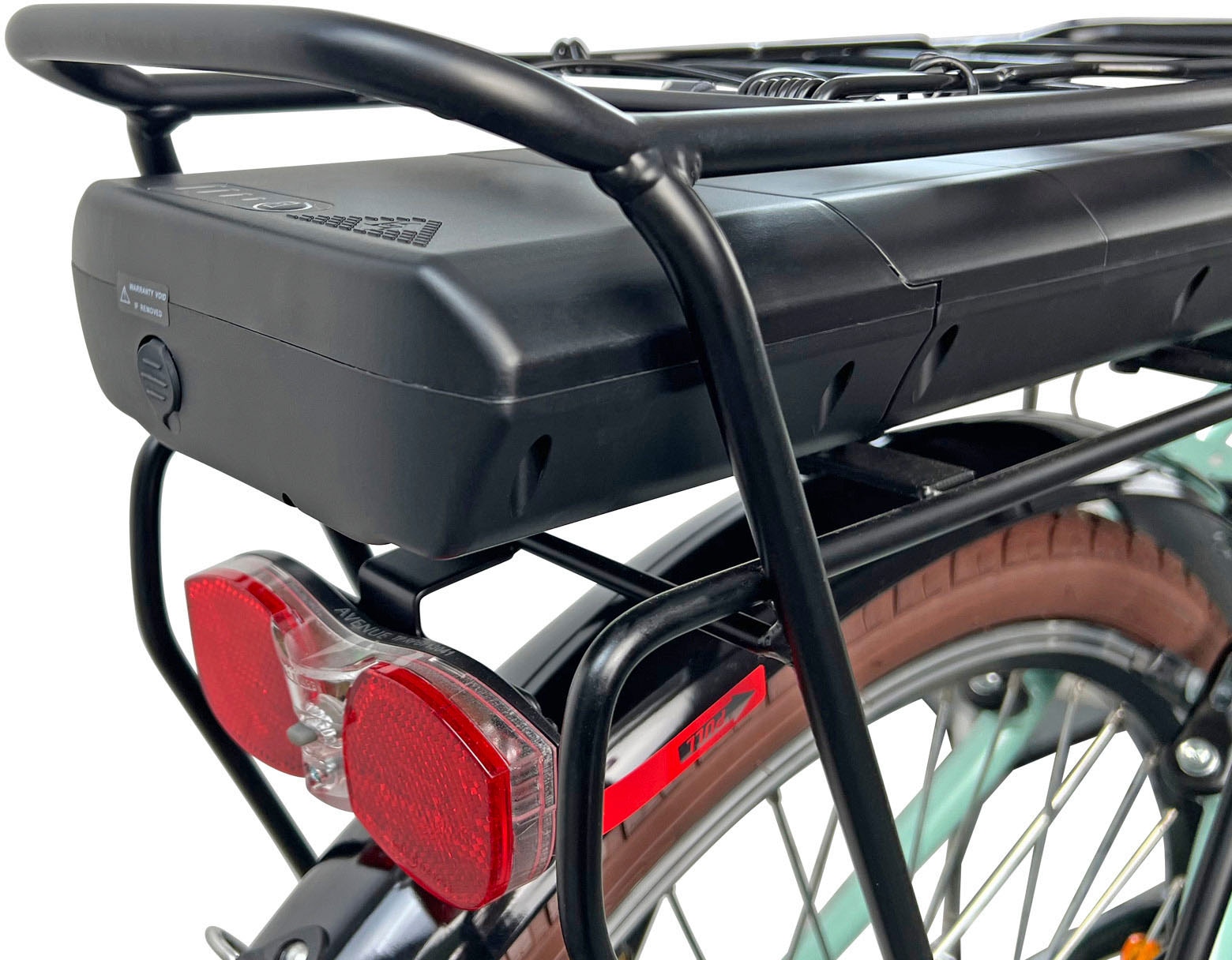 LLobe E-Bike »City E-Bike 26" Shopper mint«, Shimano, Tourney, Heckmotor 250 W