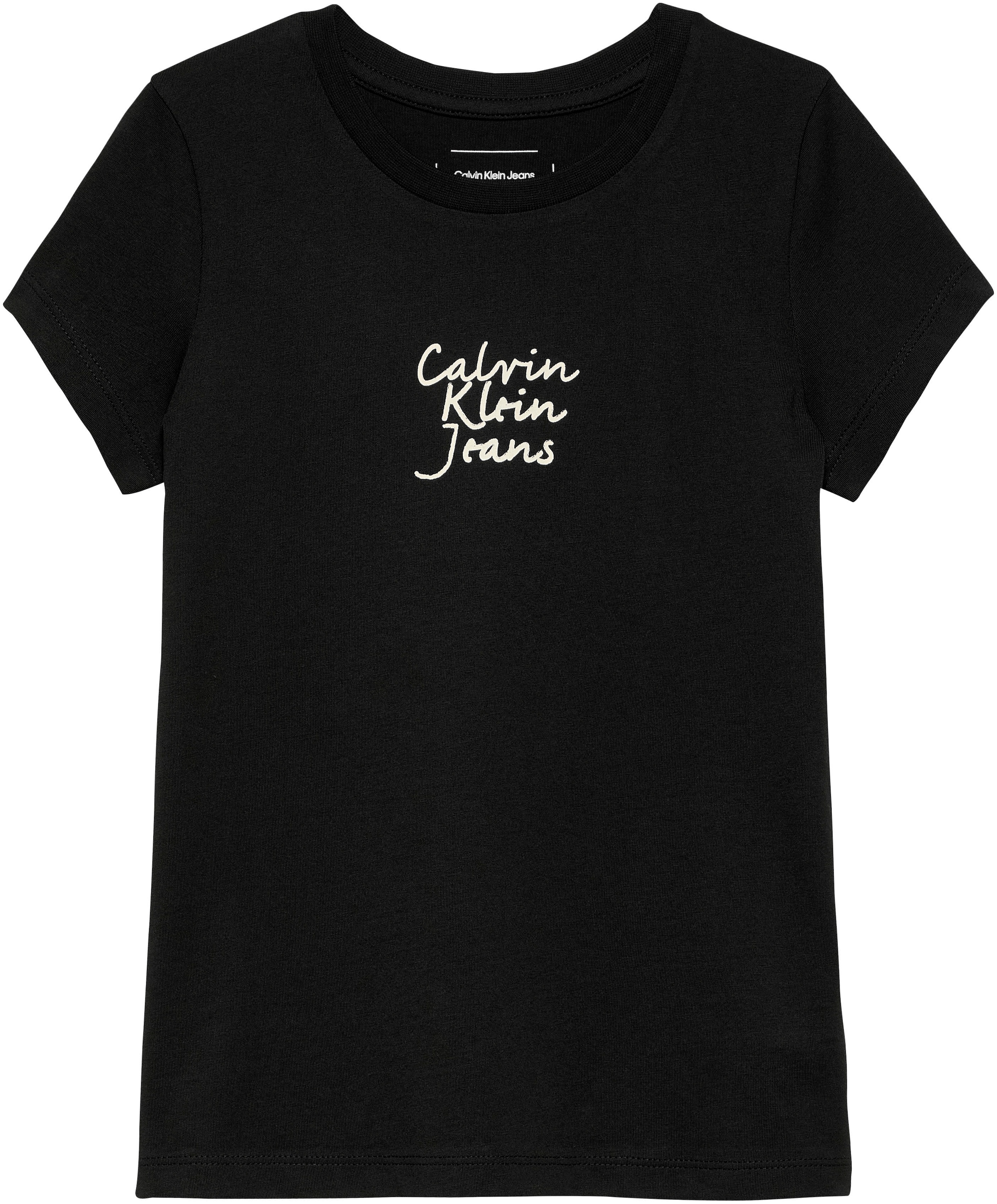 Calvin Klein Jeans Rundhalsshirt »HANDWRITING LOGO SS SLIM T-SHIRT«, für Kinder bis 16 Jahre mit Logoschriftzug