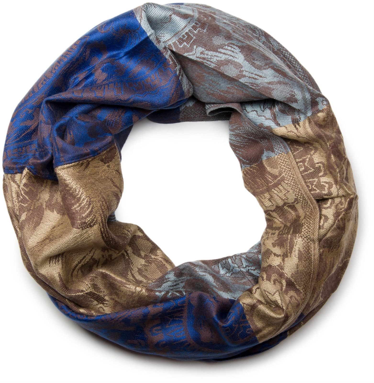 styleBREAKER Loop "Loop mit Hibiskus Blüten und Paisley Muster" 1 Stk.