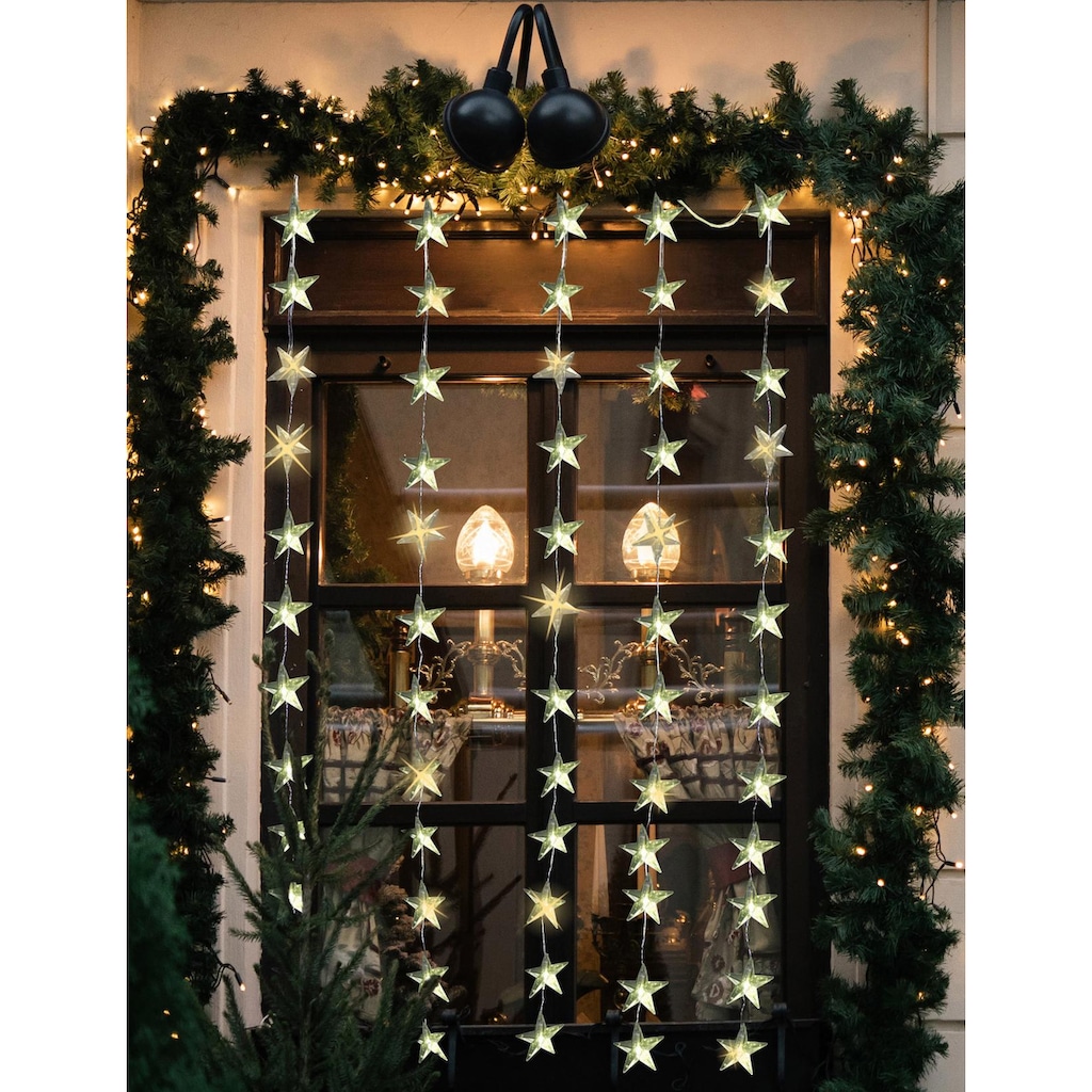 Star-Max Lichtervorhang »Weihnachtsdeko aussen«, 60 St.-flammig, LED-Tür-Vorhang