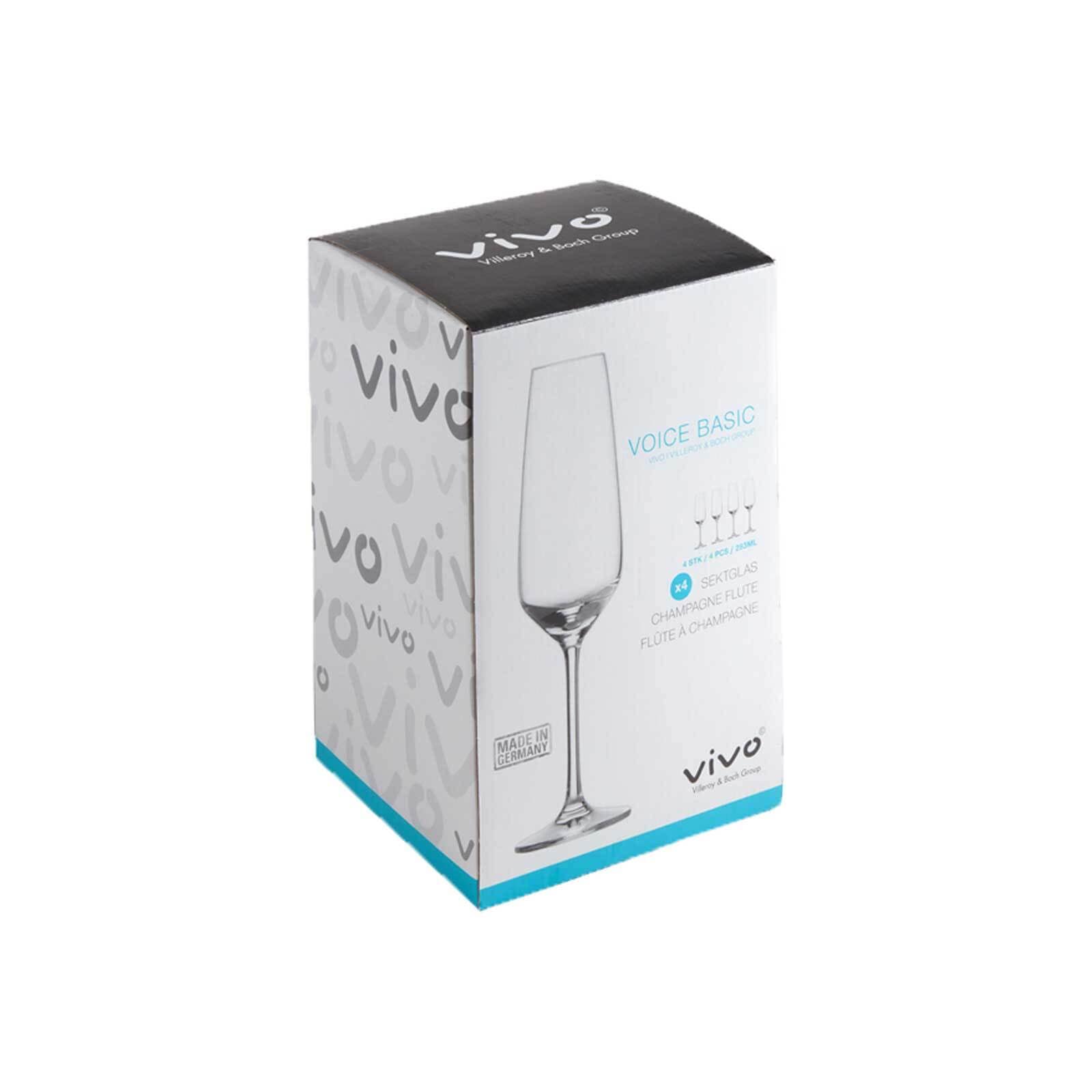 Villeroy & Boch Sektglas »Sektgläser Voice Basic 283 ml 4er Set transparent«