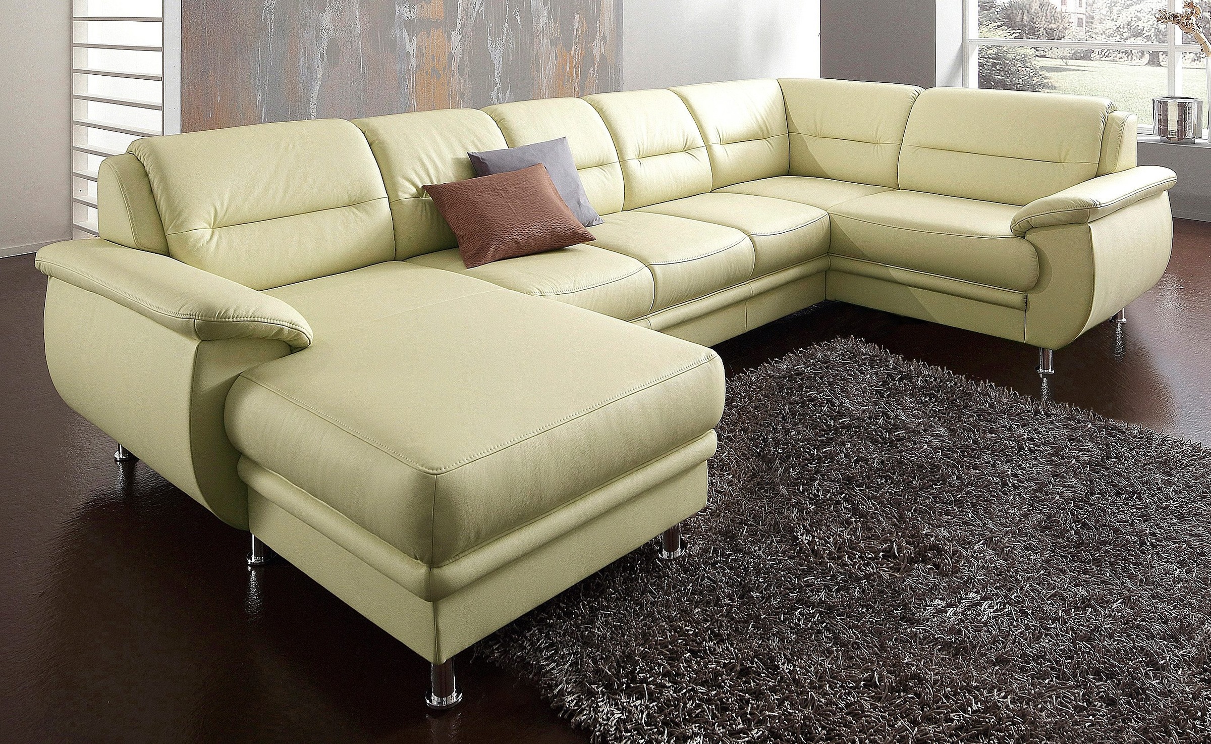 sit&more "Mailand U-Form, B: 312 cm" optional Bettfunktion günstig online kaufen