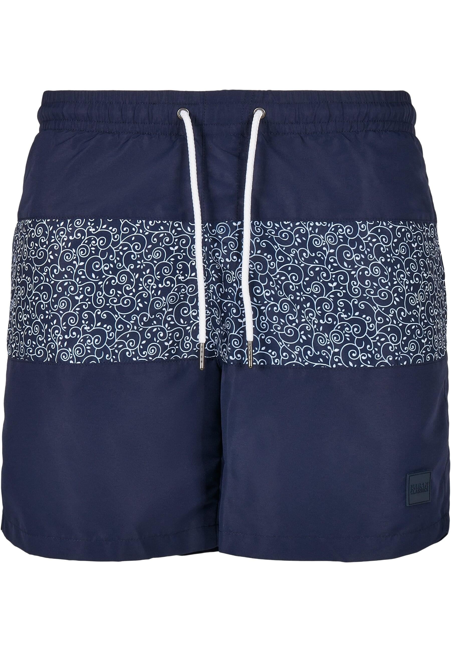 URBAN CLASSICS Badeshorts "Urban Classics Herren Mid Block Pattern Swim Shorts"