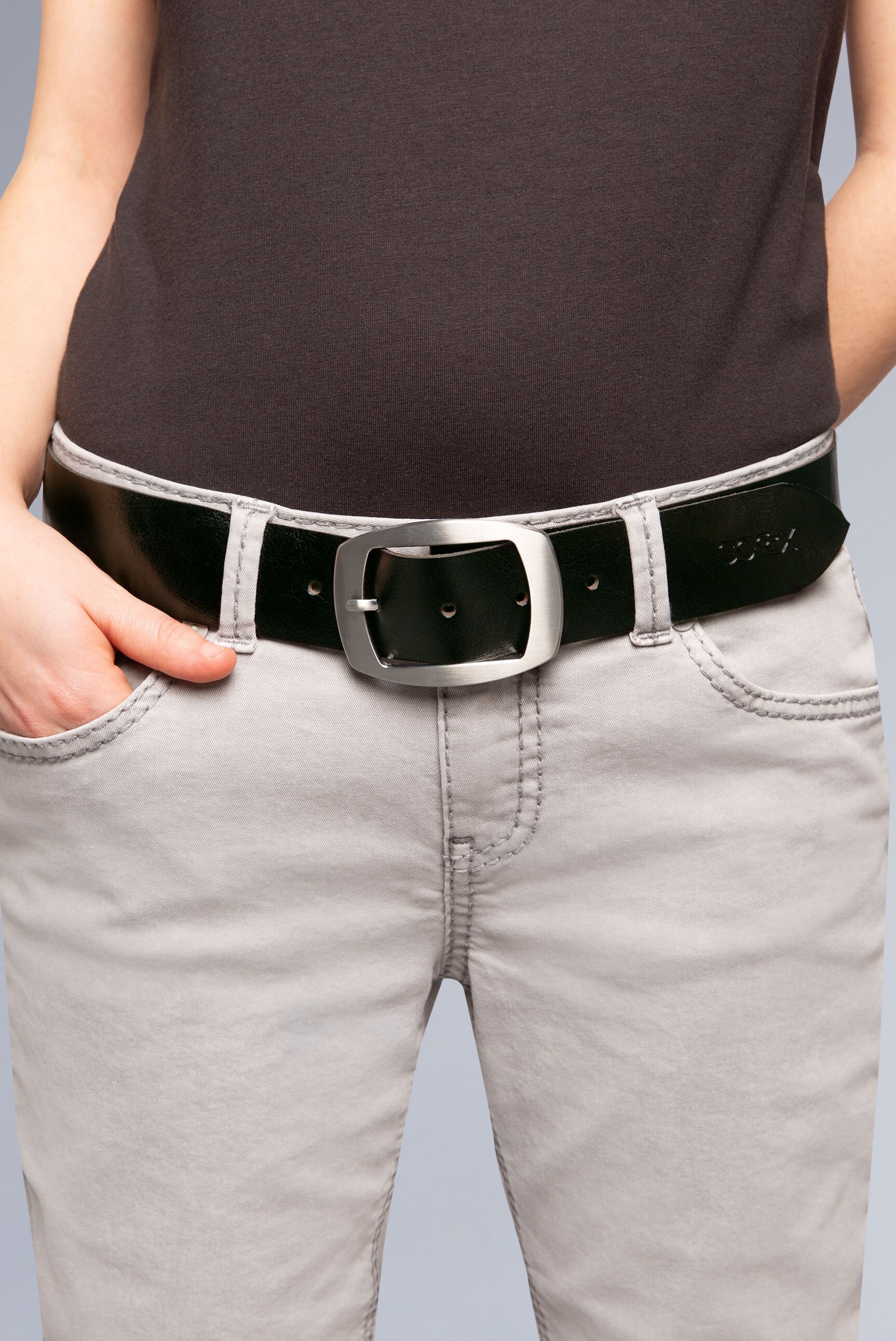 SOCCX Ledergürtel, mit allergikerfreundlichem Verschluss günstig online kaufen