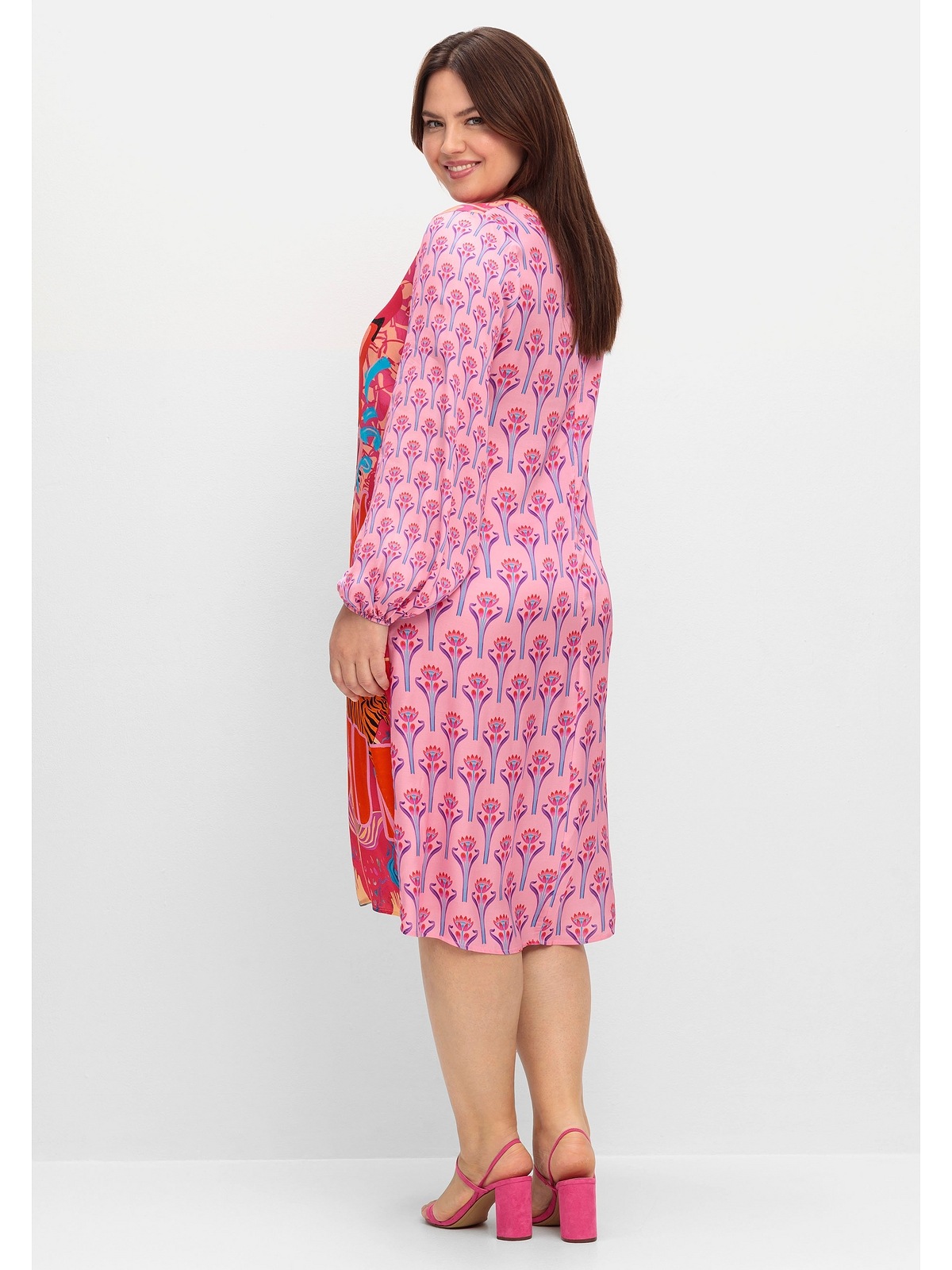 Sheego Sommerkleid »Große Größen«, mit tollem Mustermix