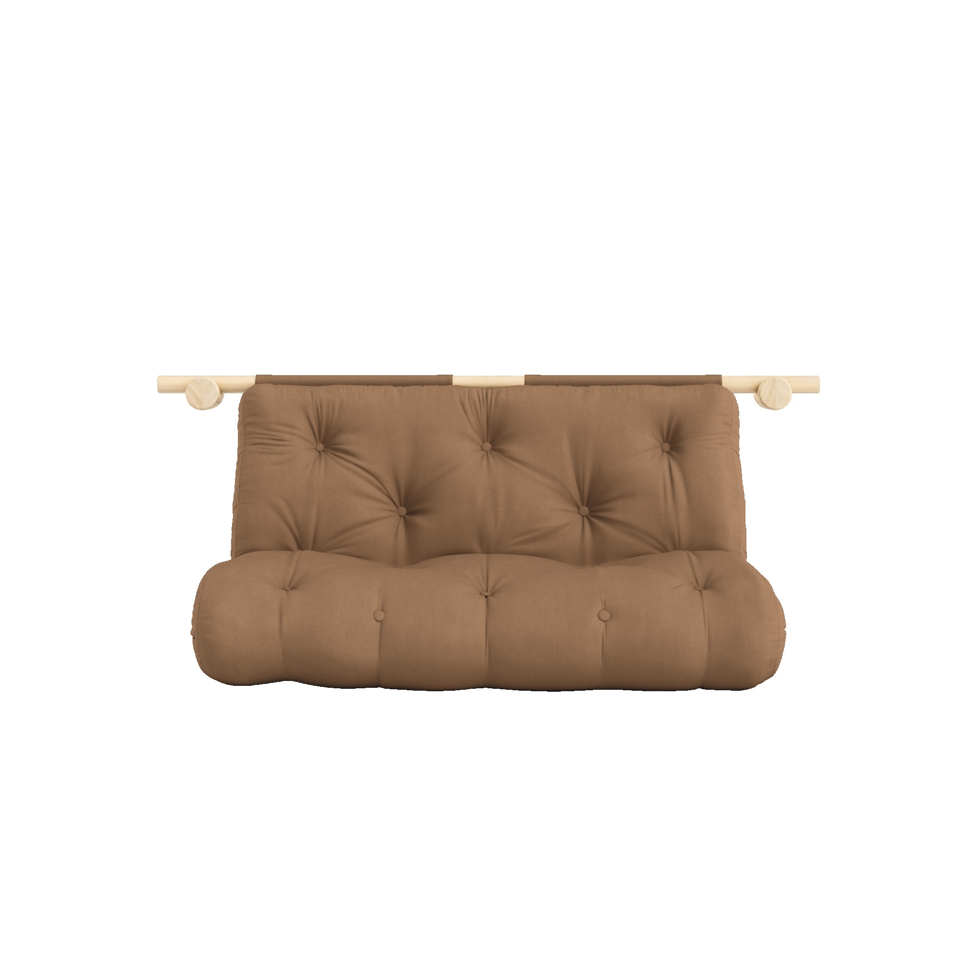 Karup Design Schlafsofa "Hooked Sofa Bed / Sleeper Chair – Sitz- oder Schlafplatz, platzsparend" Futonmatratze inkl. Halterungsset aus FSC-zertifiziertem Massivholz