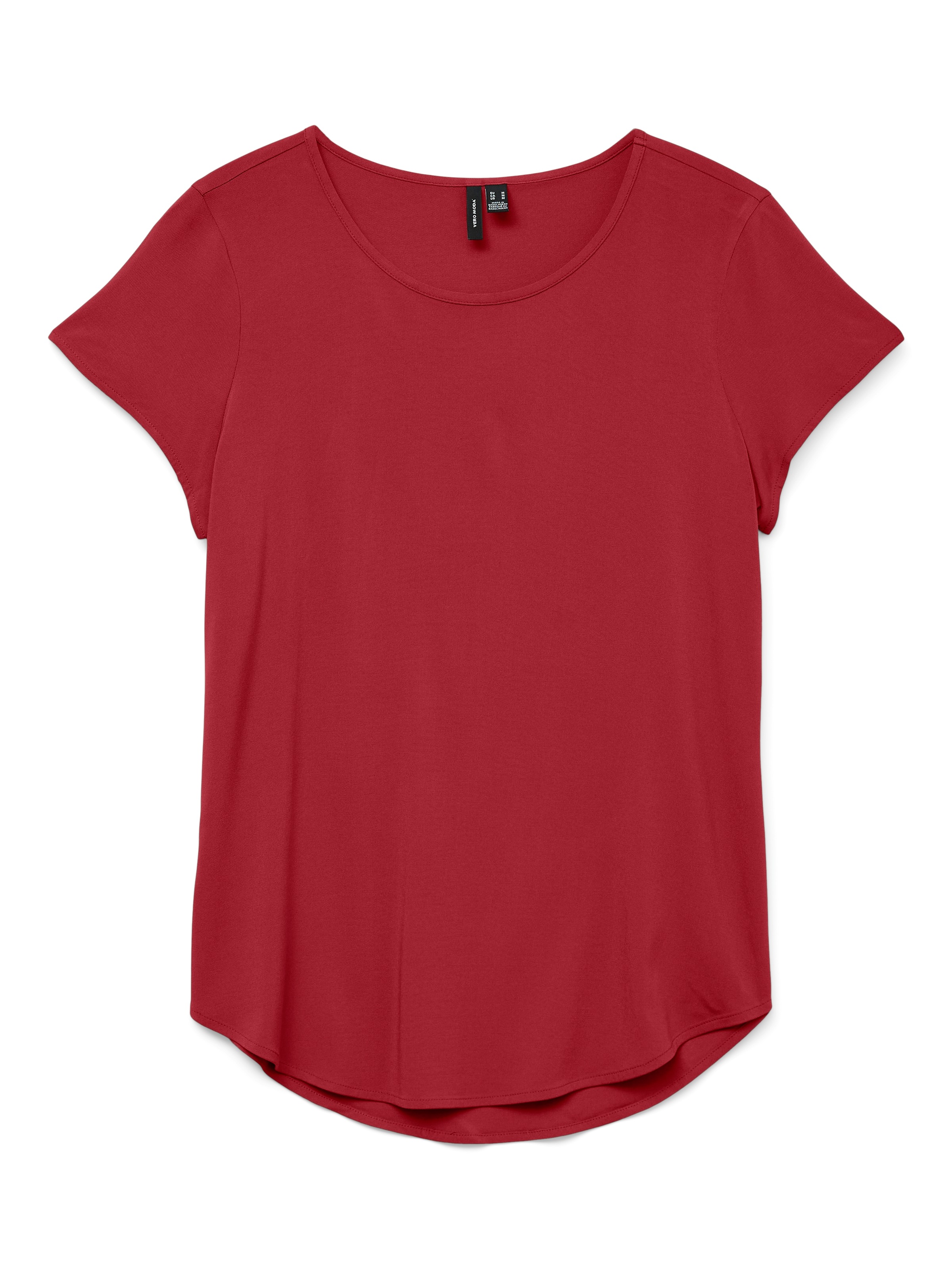 Vero Moda Blusenshirt "VMBELLA SS TOP WVN GA NOOS" Viskosemischung, abgerun günstig online kaufen
