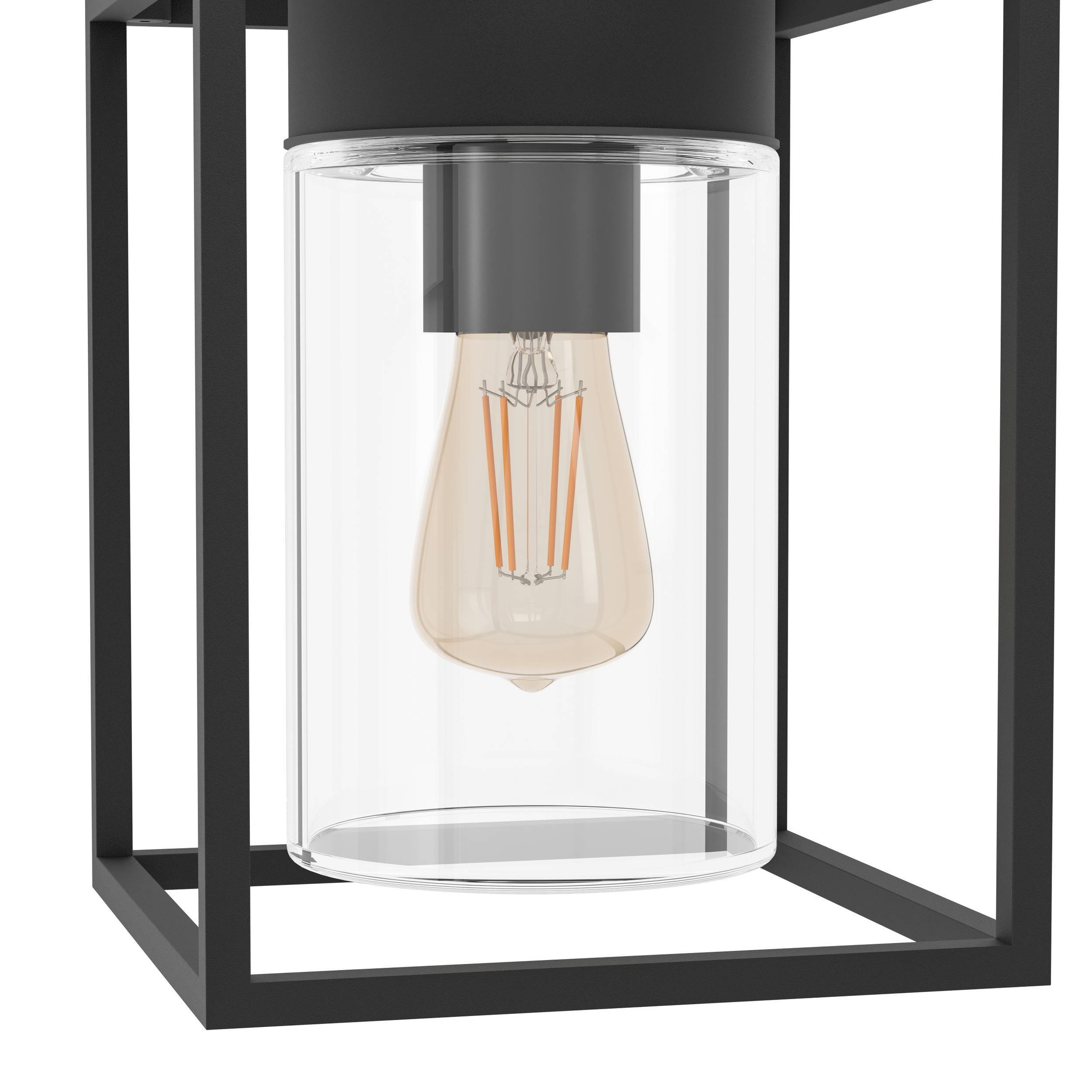 EGLO Wandleuchte »Trecate Außen-Wandlampe, Außenbeleuchtung, Außenleuchte, E27, IP44« E27 1 Stk. Wand-/Deckenleuchte - L16 x H35,5 x AL13 cm - schwarz - 1X60W exkl.