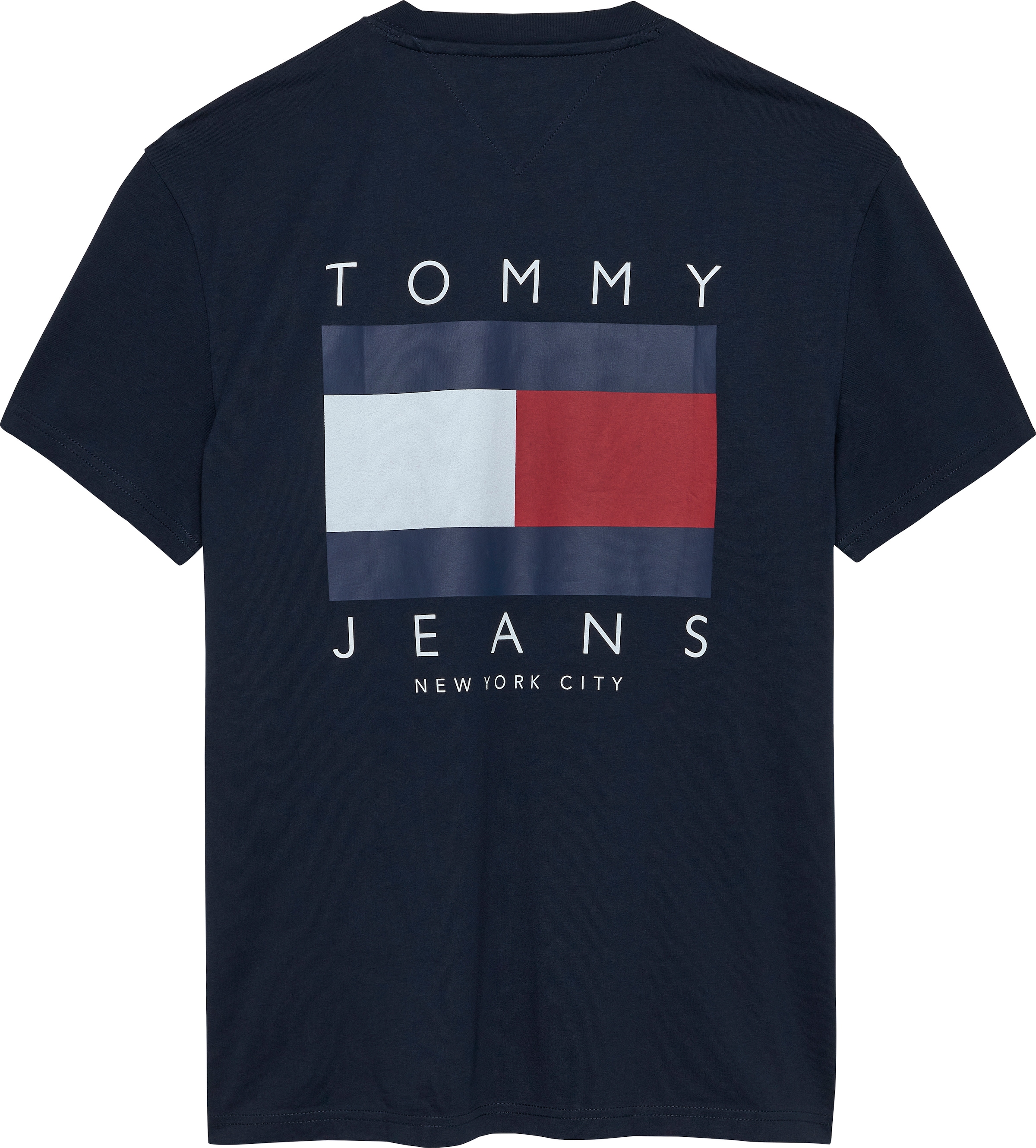 Tommy Jeans T-Shirt »TJM REG FLAG GRAPH BCKPRNT T EXT«, Mit Rundhalsausschnitt