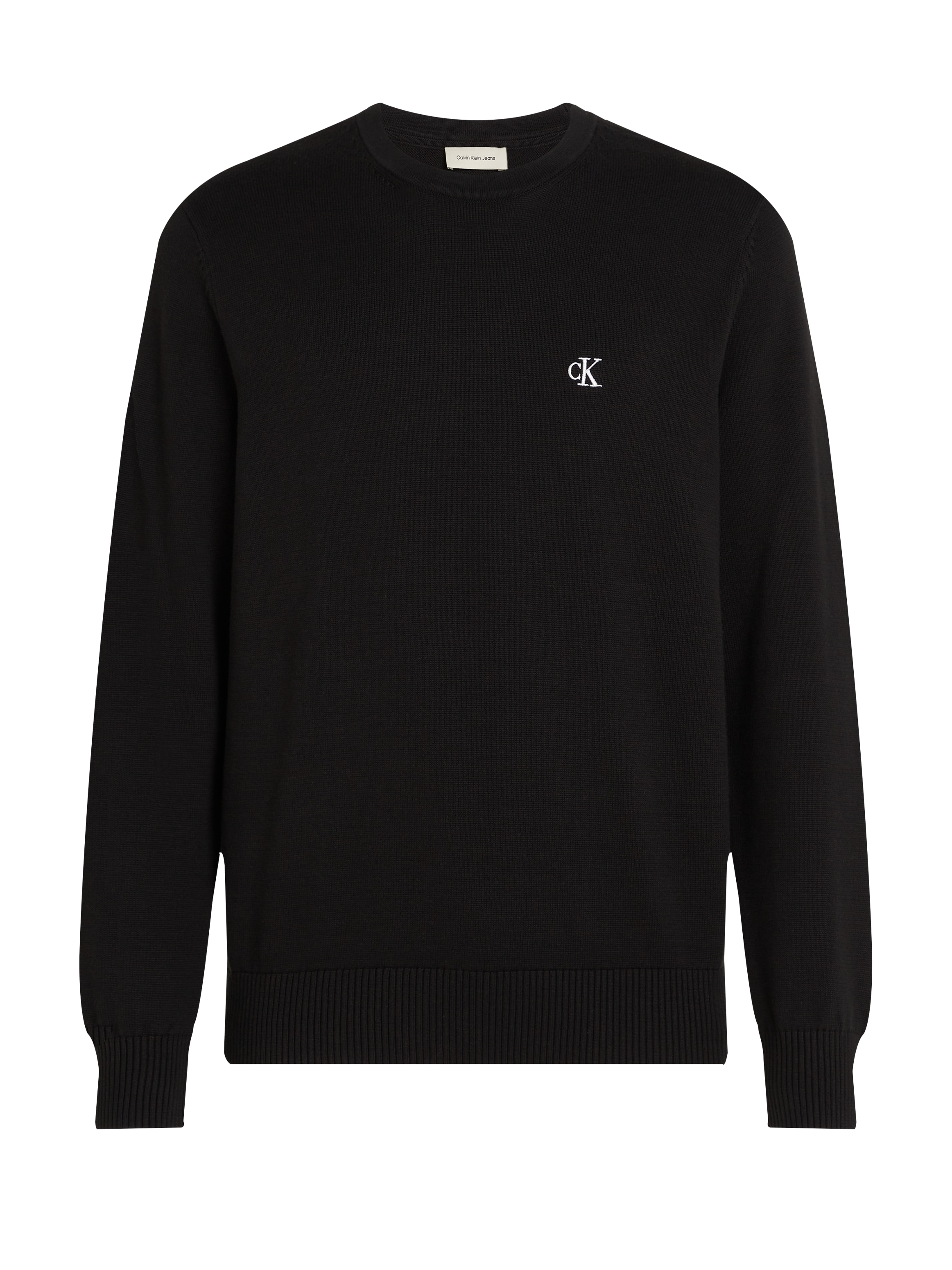 Calvin Klein Jeans Rundhalspullover »MODERN CREW NECK SWEATER«, Logodruck, Rundhals