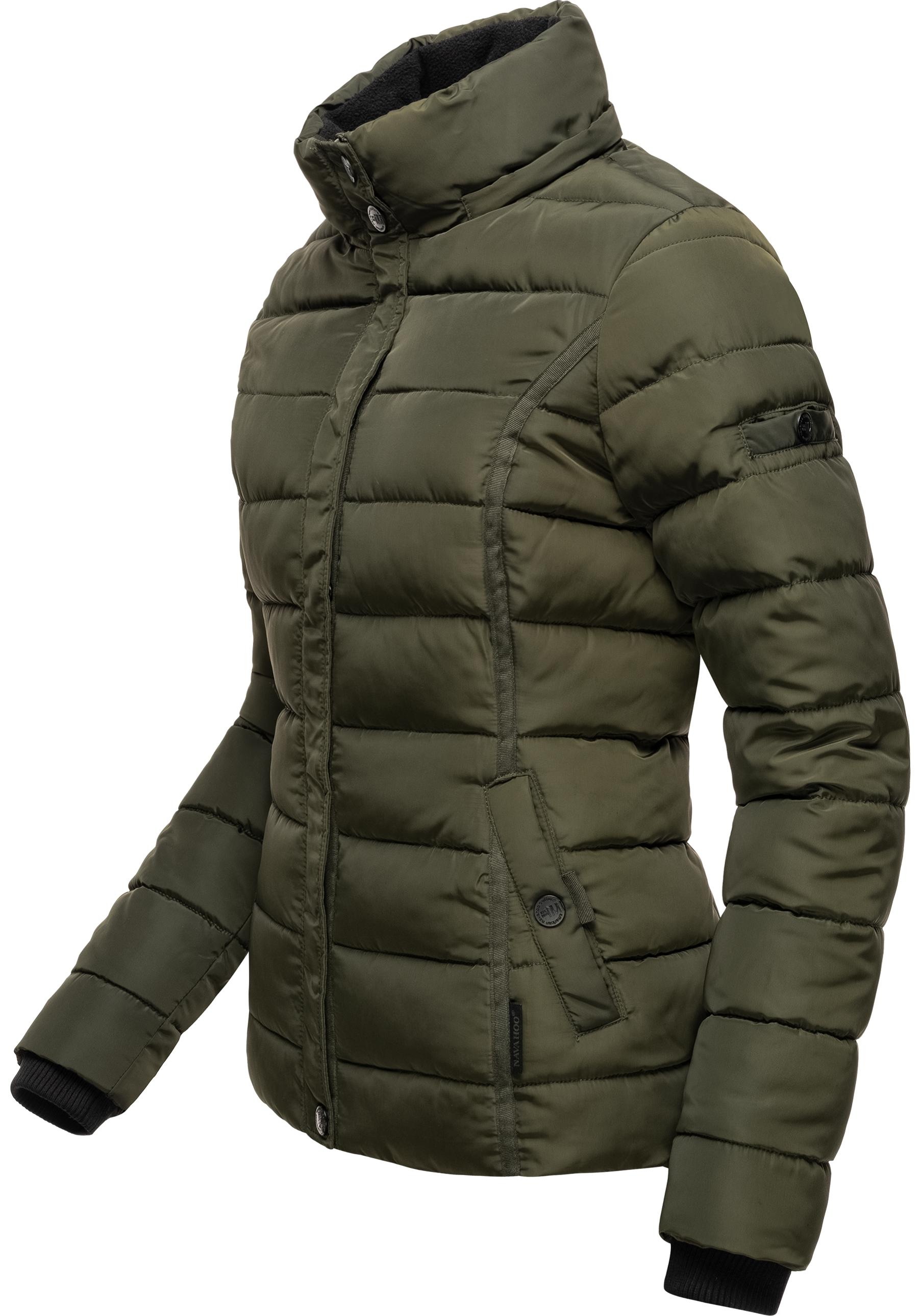 Navahoo Steppjacke »Miamor«, mit Kapuze, hochwertige Winterjacke m. voluminöser Kunstpelz-Kapuze