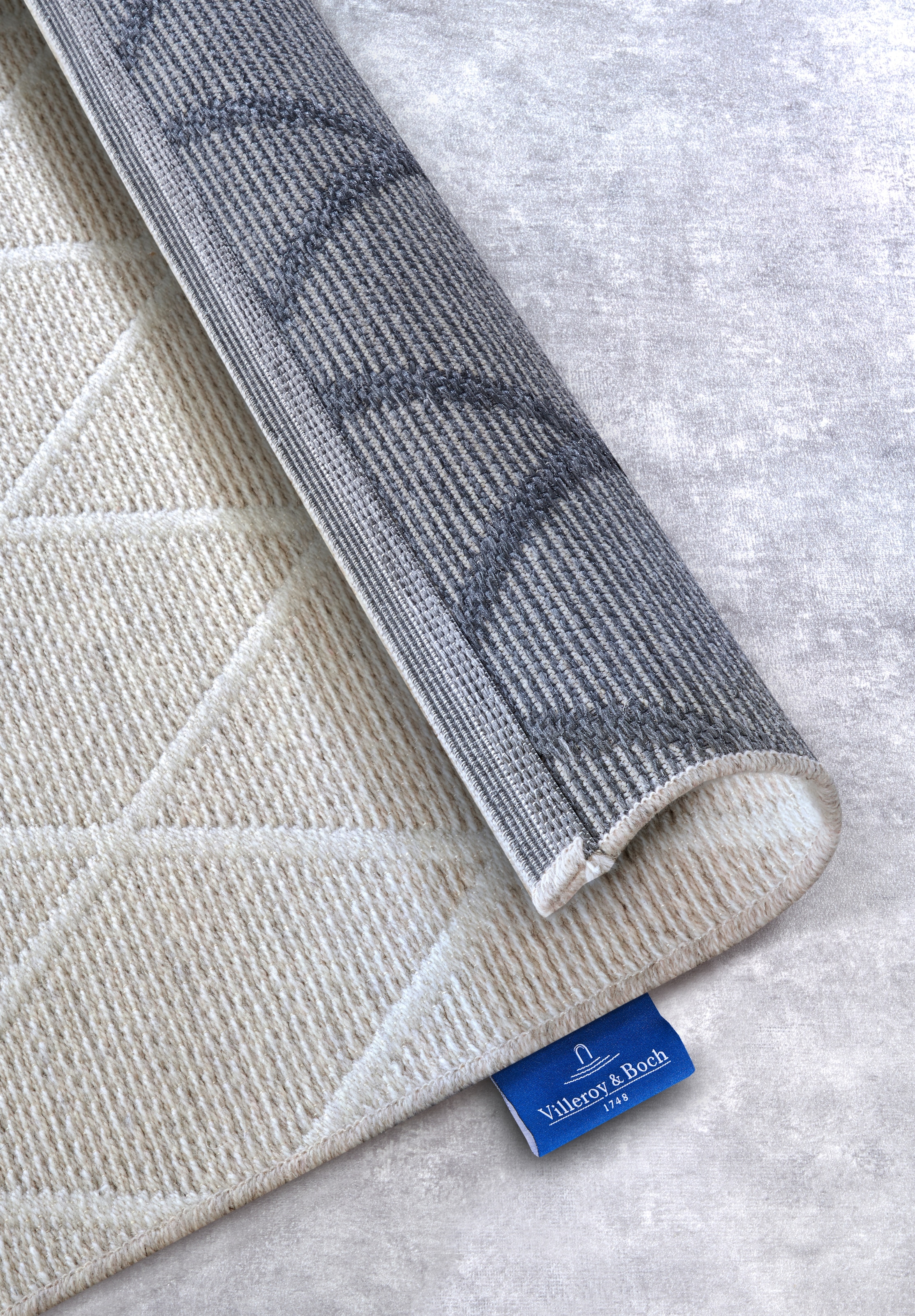 Villeroy & Boch Wollteppich »Maria«, rechteckig, 5 mm Höhe, Schurwolle, Wolle, Natur, Wohnzimmer, Schlafzimmer, Boho, Skandi