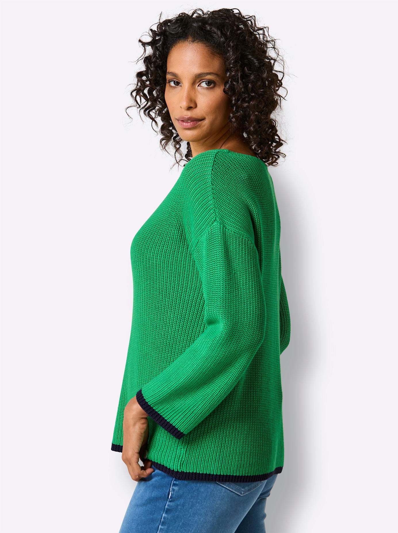 CREATION L PREMIUM 3/4 Arm-Pullover »Lyocell-Baumwoll-Pullover«