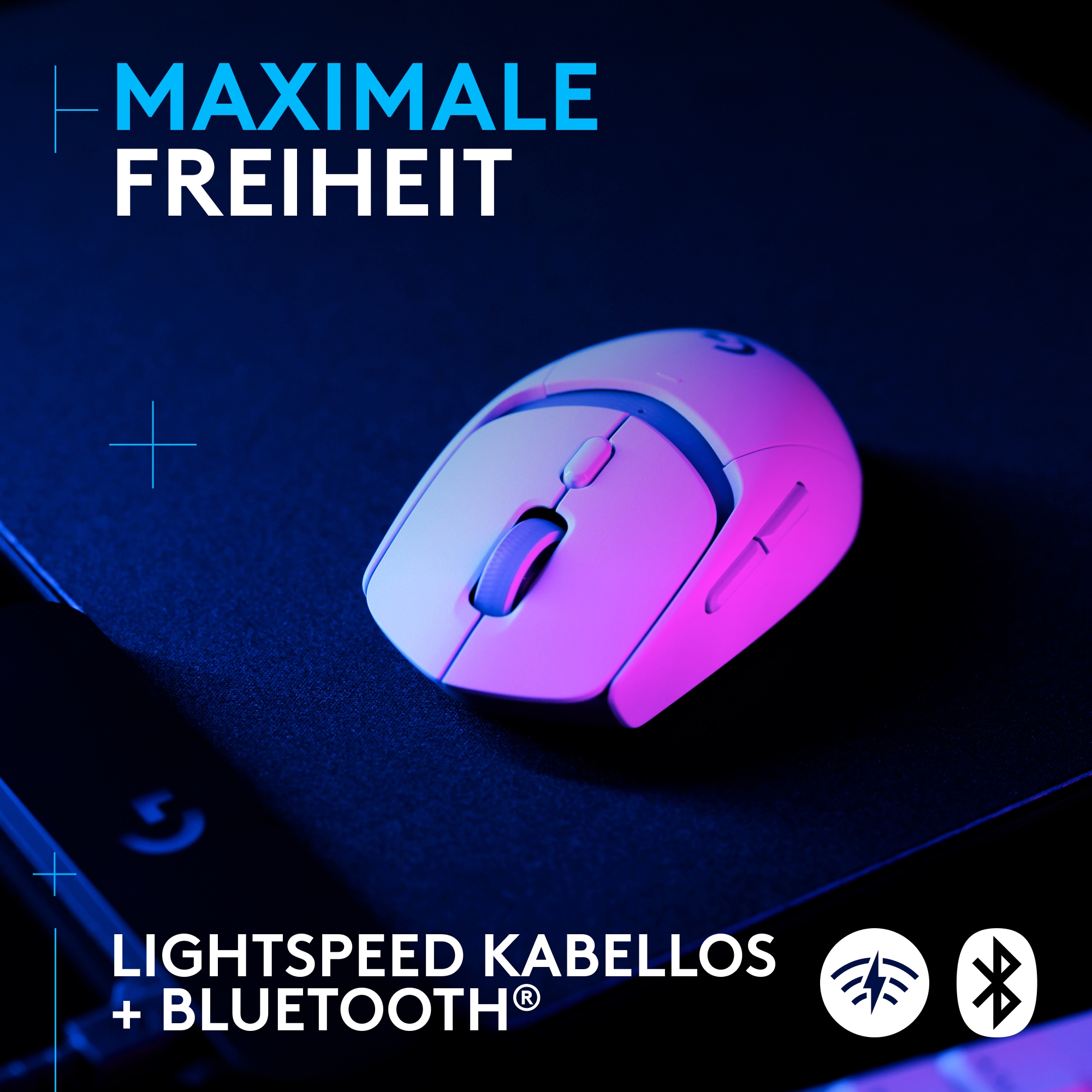 Logitech Gaming-Maus »G309 LIGHTSPEED - WHITE -EER2« Bluetooth
