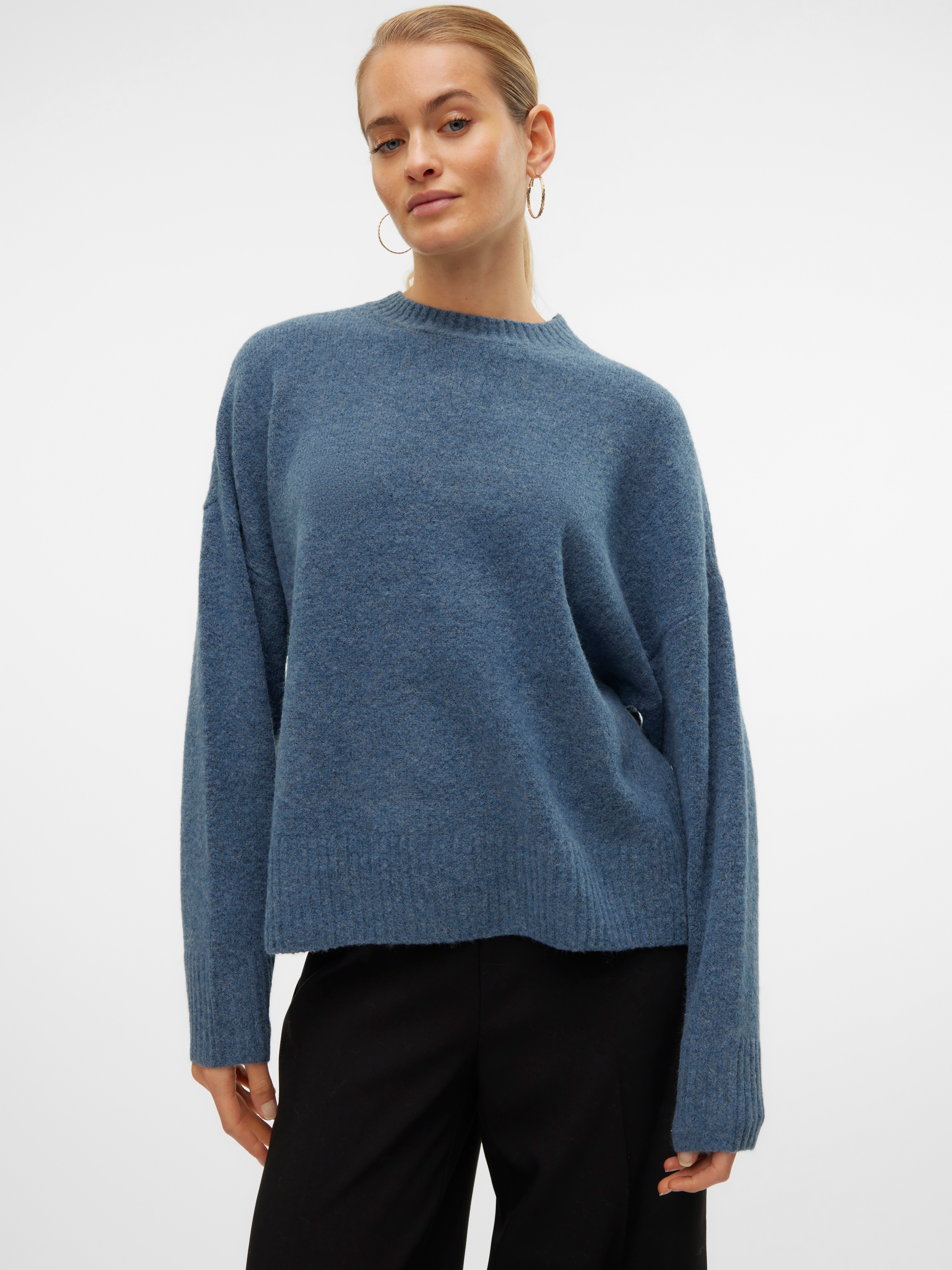 Vero Moda Strickpullover »VMBOOM LS O-NECK PULLOVER GA NOOS«