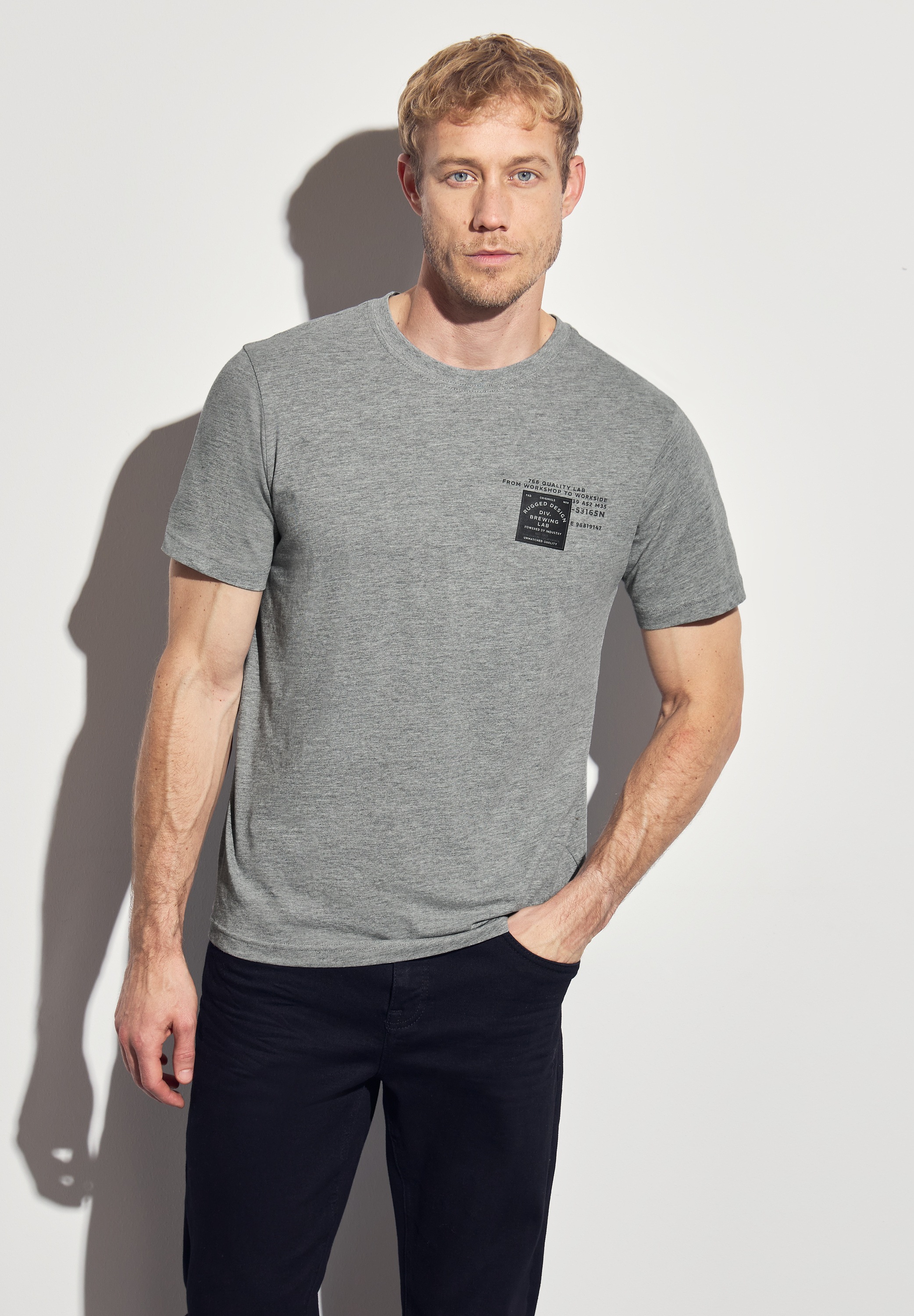 STREET ONE MEN T-Shirt, aus reiner Baumwolle günstig online kaufen
