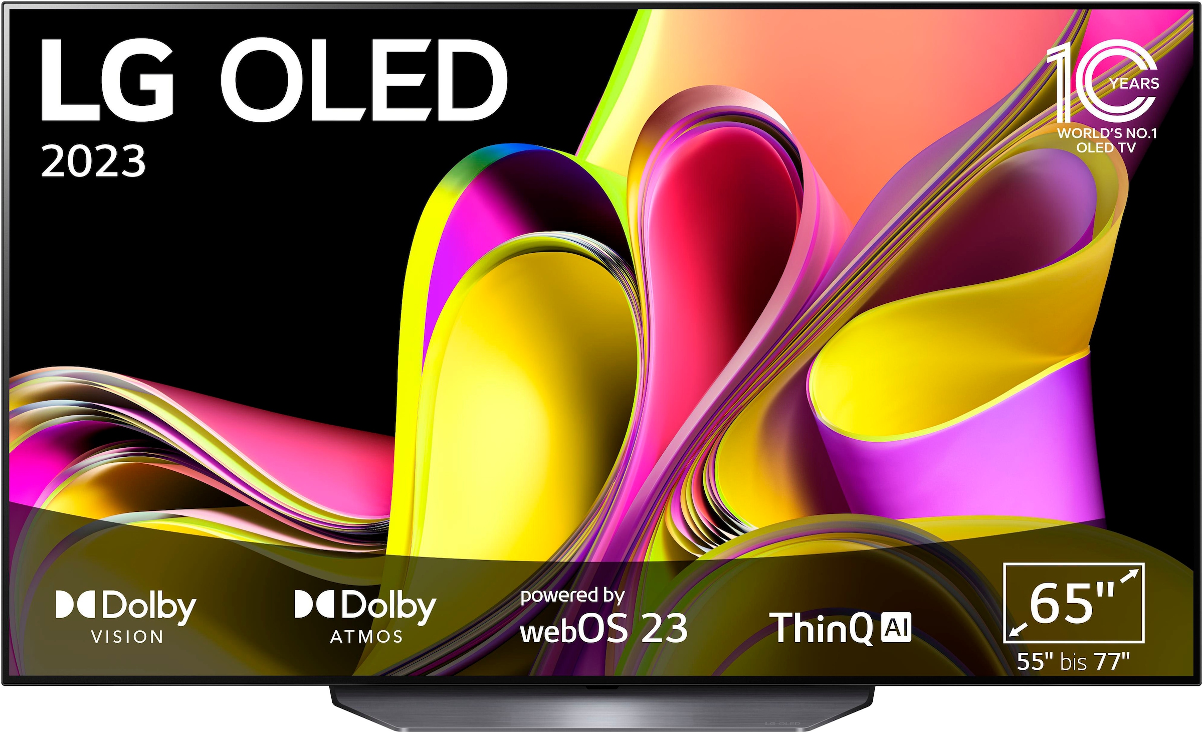 LG OLED-Fernseher »OLED65B36LA«, 164 cm/65 Zoll, 4K Ultra HD, Smart-TV, bis zu 120 Hz, α7 Gen6 4K AI-Prozessor, Single Triple Tuner